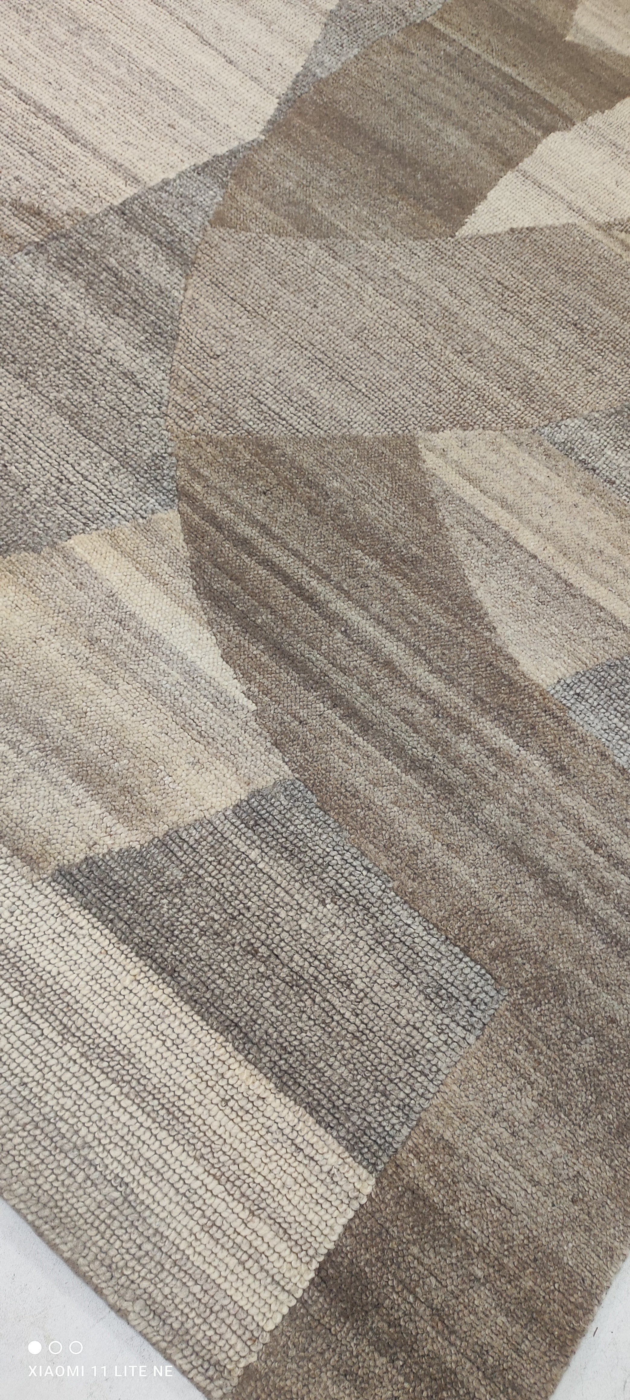 Michael Countryman 8x9.9 Beige Hand-Knotted Modern Style Rug