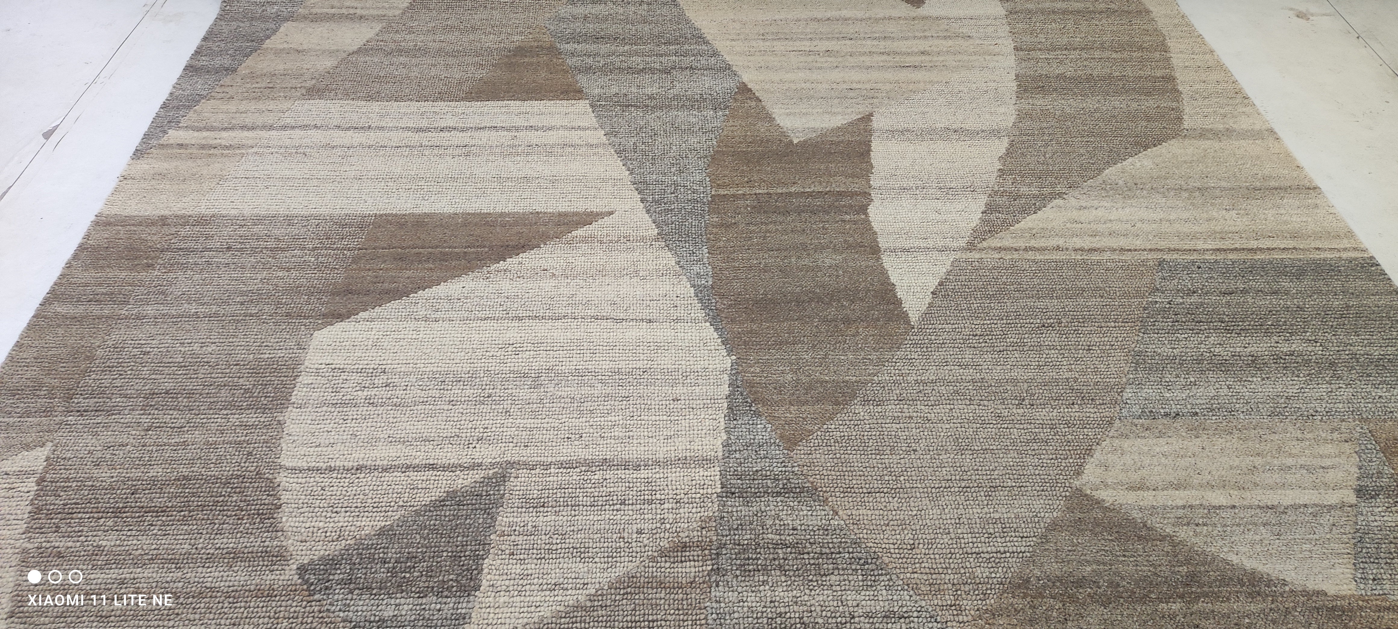 Michael Countryman 8x9.9 Beige Hand-Knotted Modern Style Rug