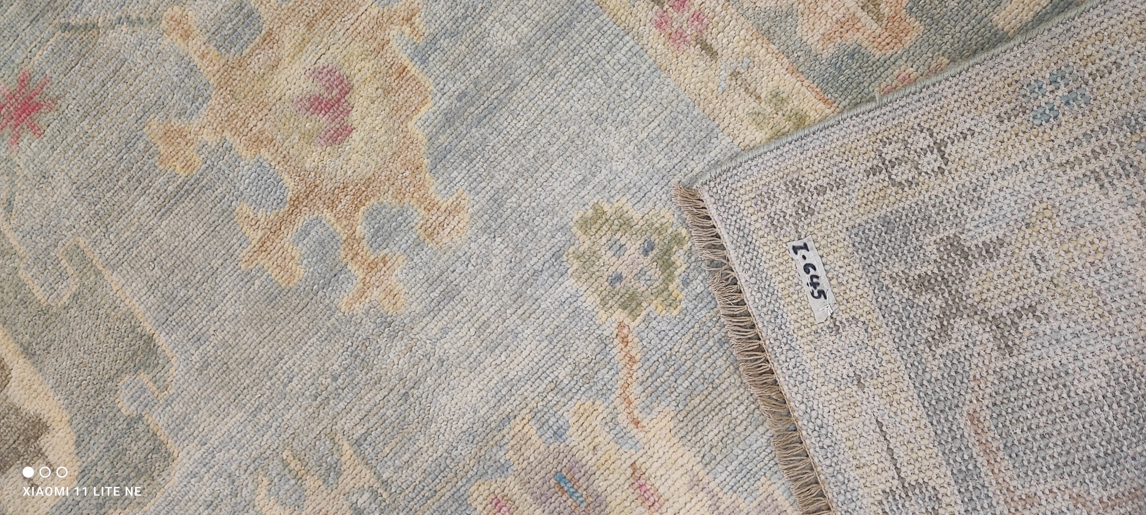 Gitta Robinson 9x12 Multi Color Hand-Knotted Oushak Rug