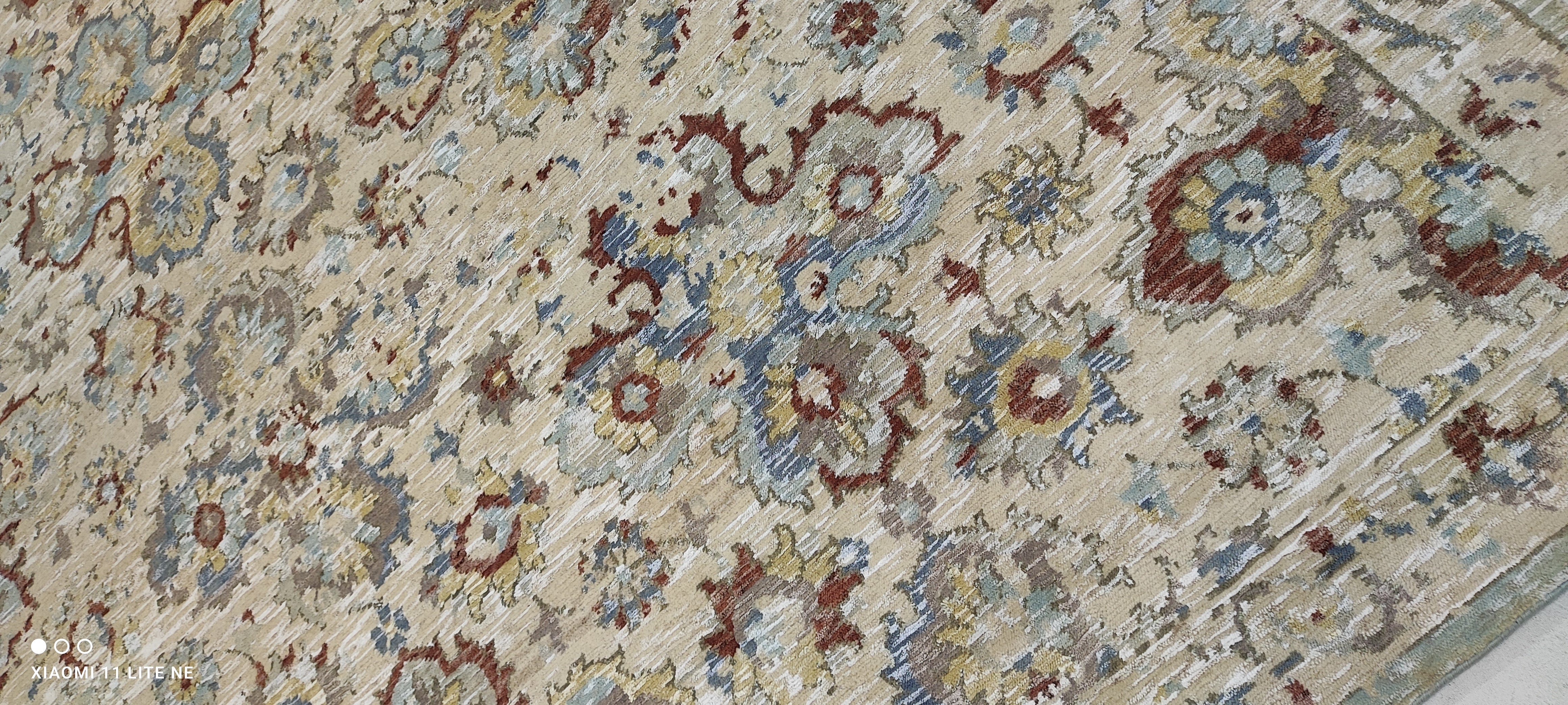 Marceline Hugot 8x10 Beige Hand-Knotted Oushak Rug