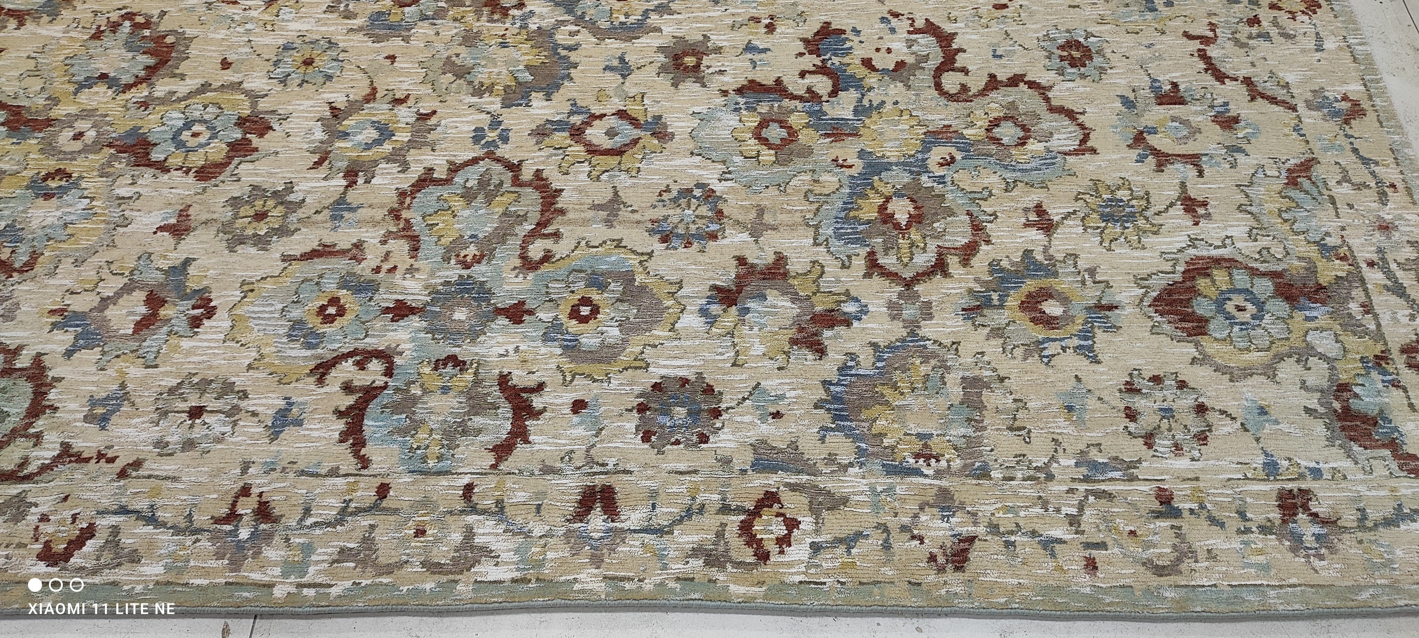 Marceline Hugot 8x10 Beige Hand-Knotted Oushak Rug