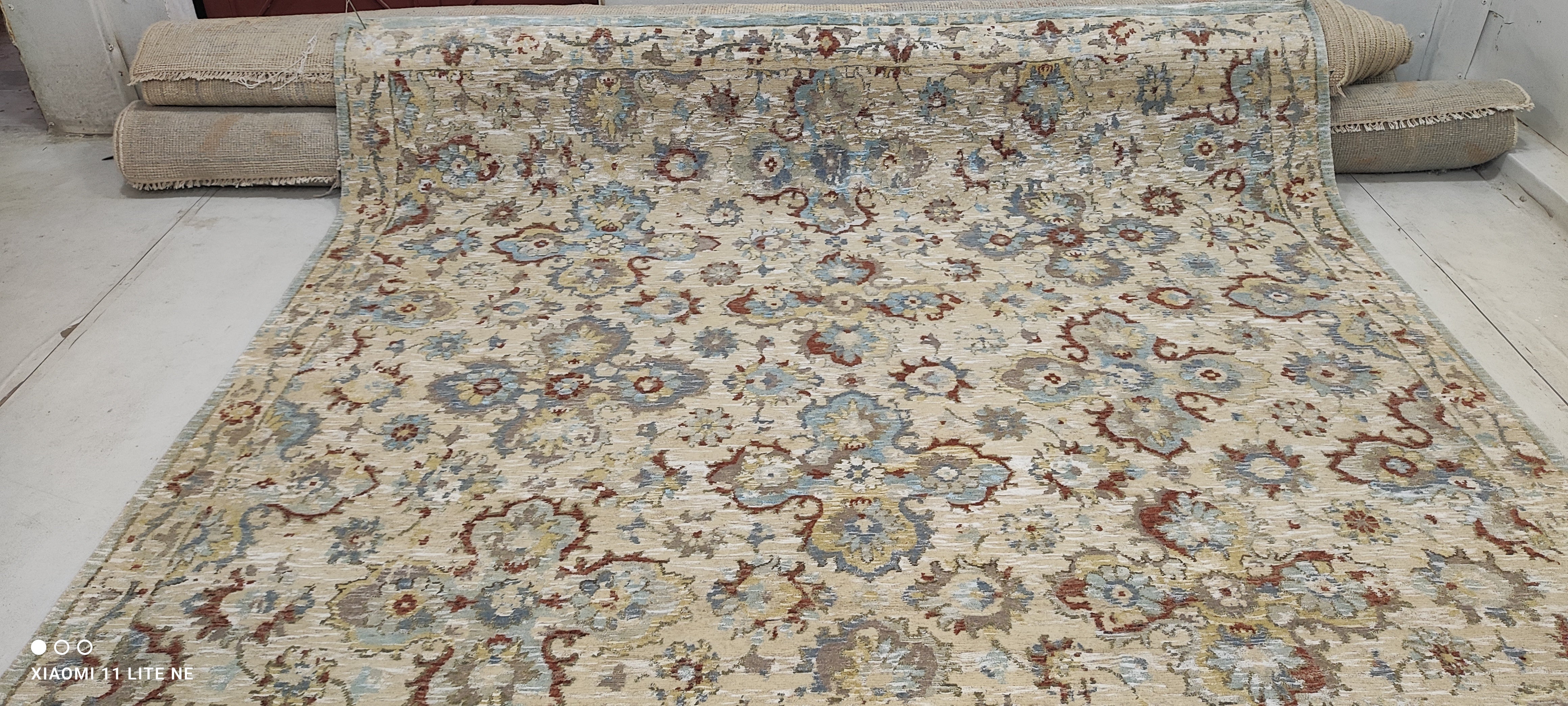 Marceline Hugot 8x10 Beige Hand-Knotted Oushak Rug