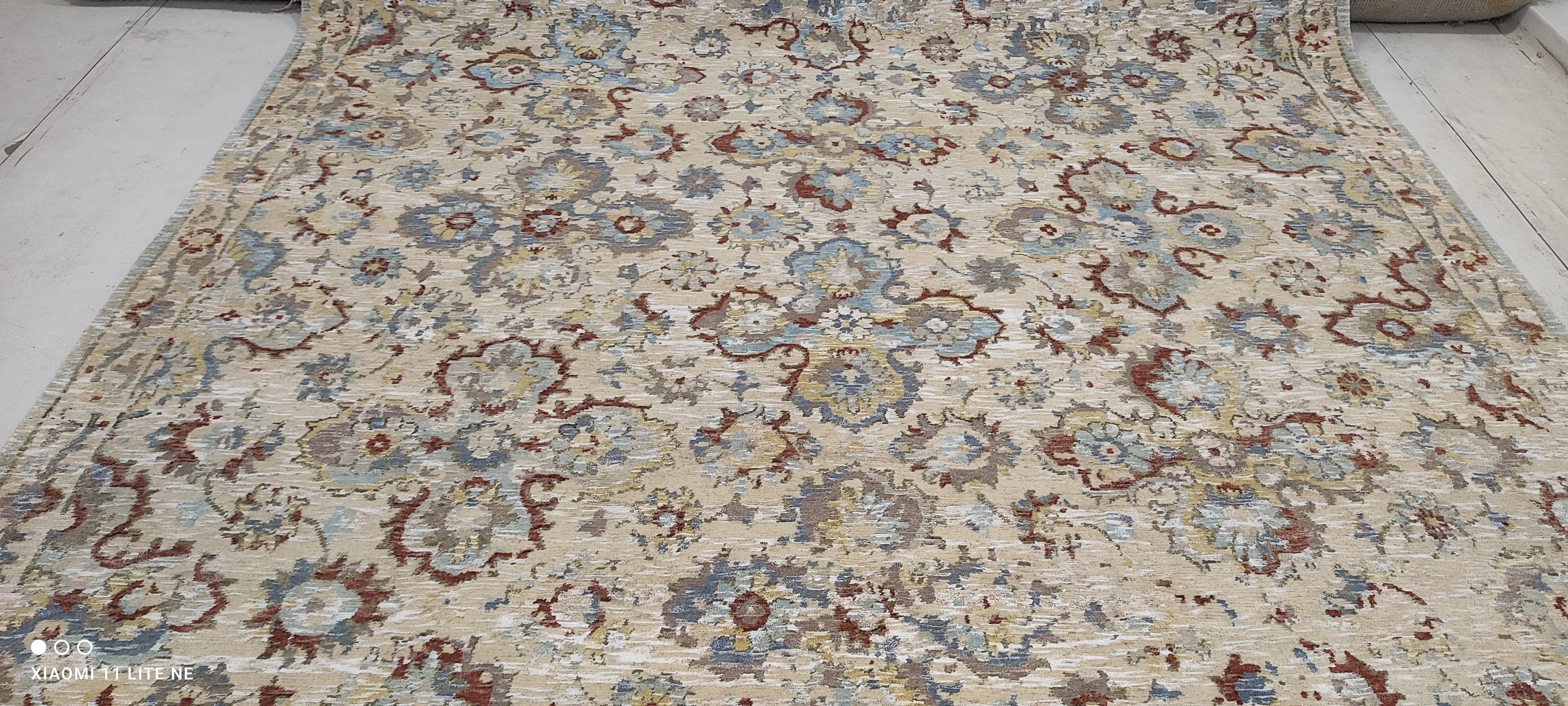 Marceline Hugot 8x10 Beige Hand-Knotted Oushak Rug