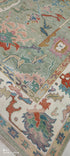 Pearl McKearn 8x10 Multi Color Hand-Knotted Oushak Rug