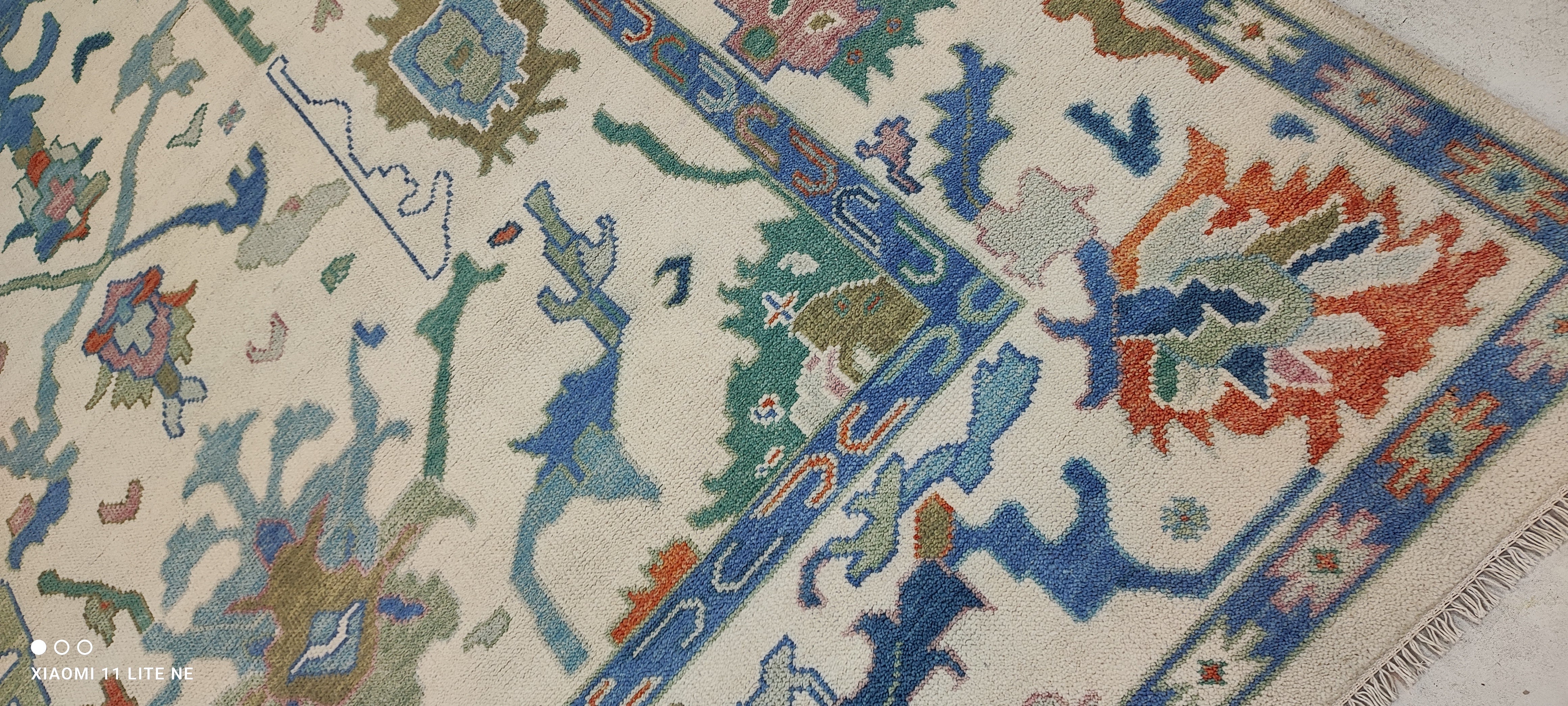 Aaliyah Butler 8x10 Multi Color Hand-Knotted Oushak Rug