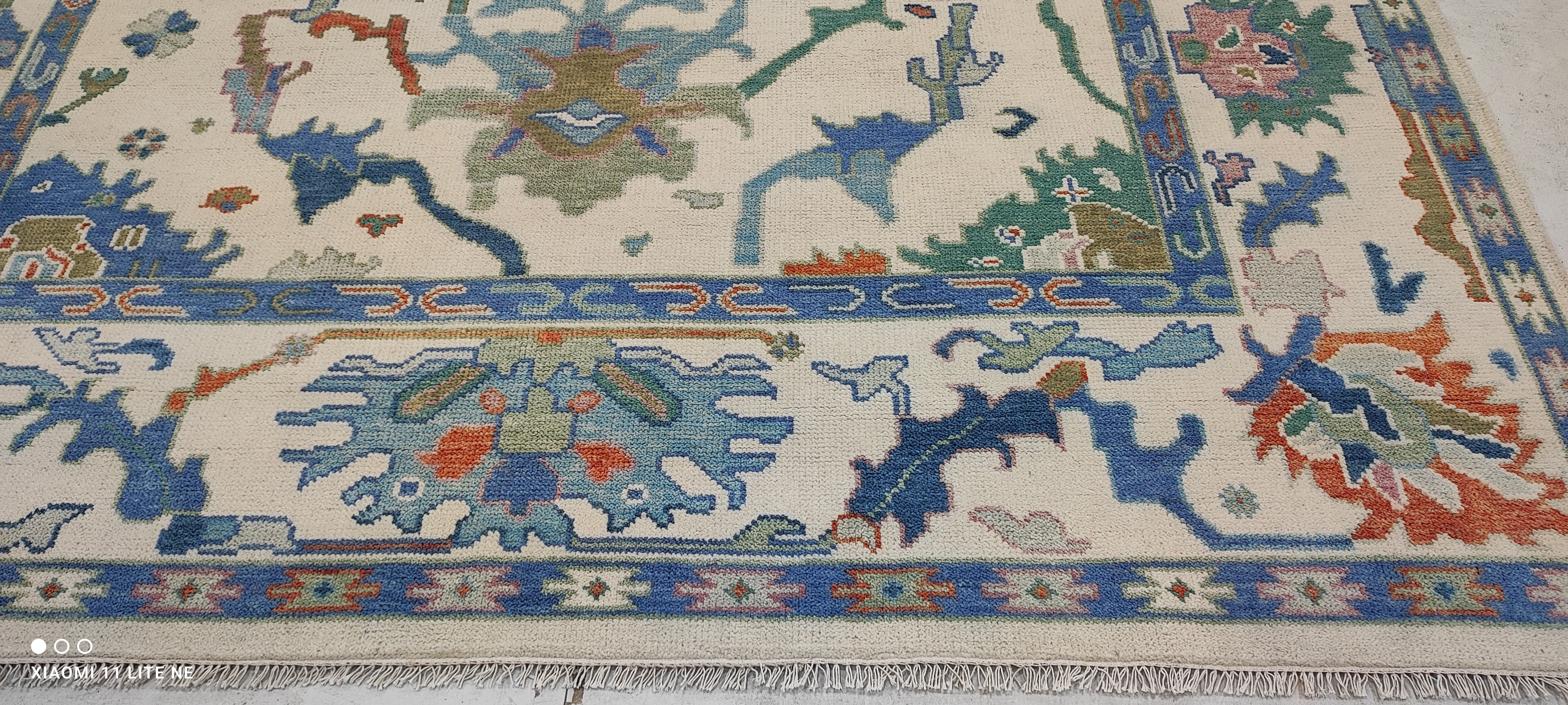 Aaliyah Butler 8x10 Multi Color Hand-Knotted Oushak Rug