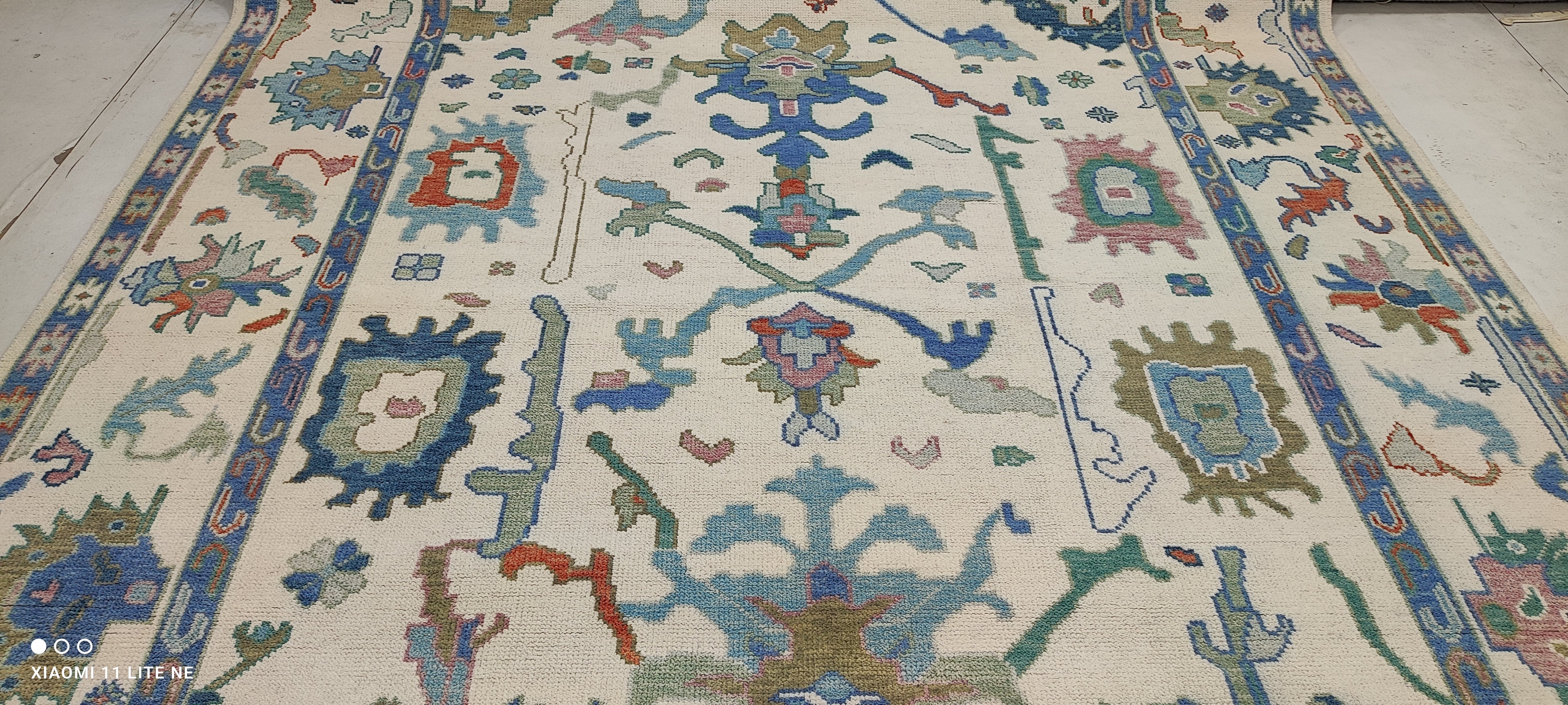 Aaliyah Butler 8x10 Multi Color Hand-Knotted Oushak Rug