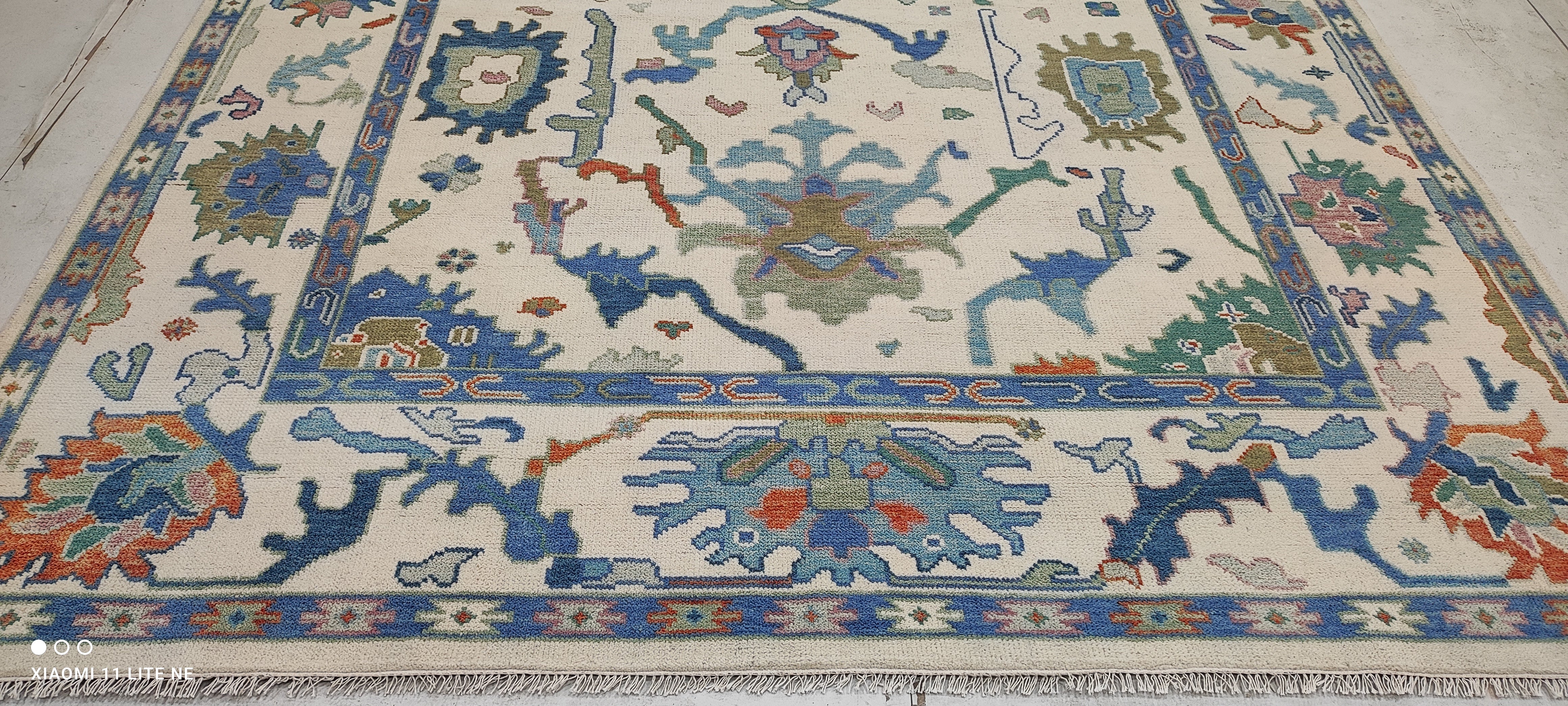 Aaliyah Butler 8x10 Multi Color Hand-Knotted Oushak Rug