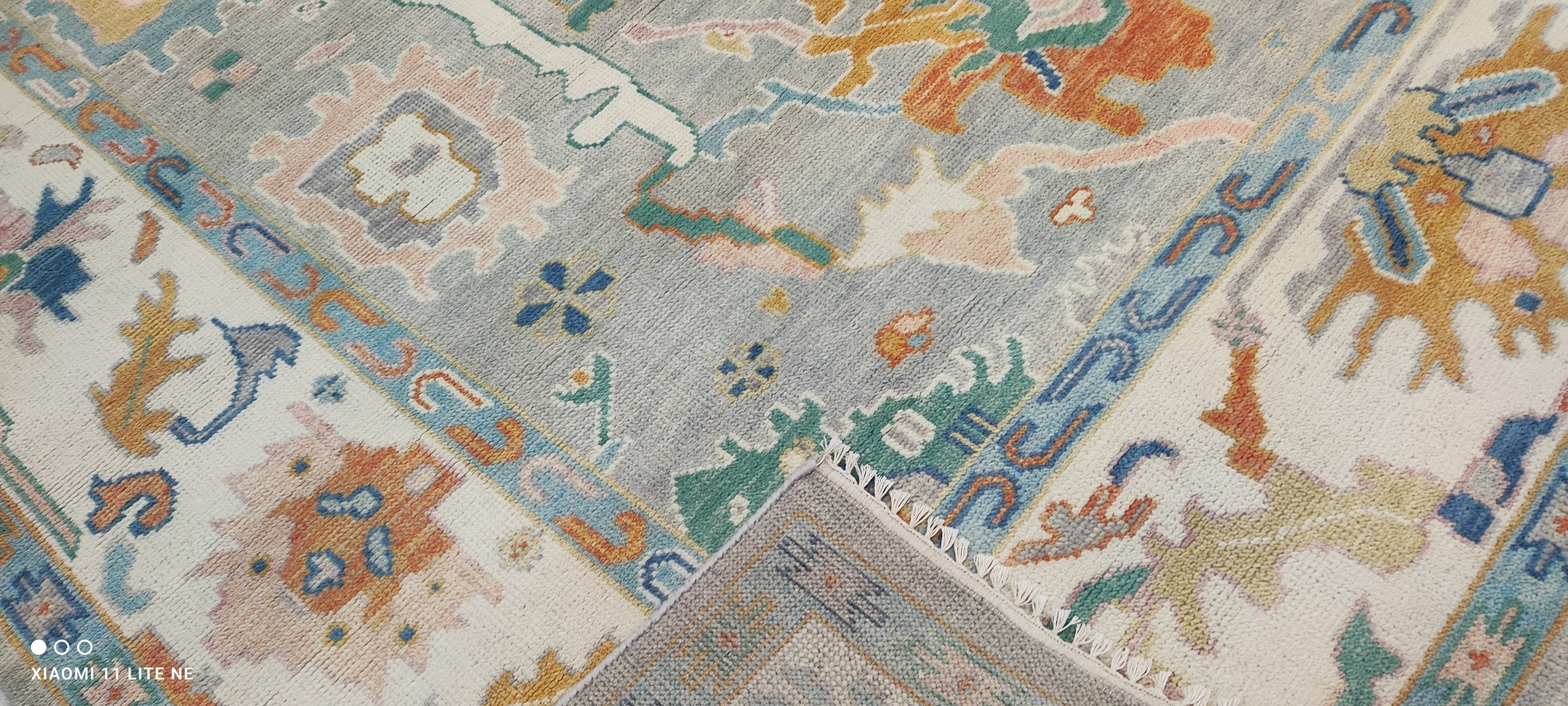 Jane Jacobs 8x10 Multi Color Hand-Knotted Oushak Rug