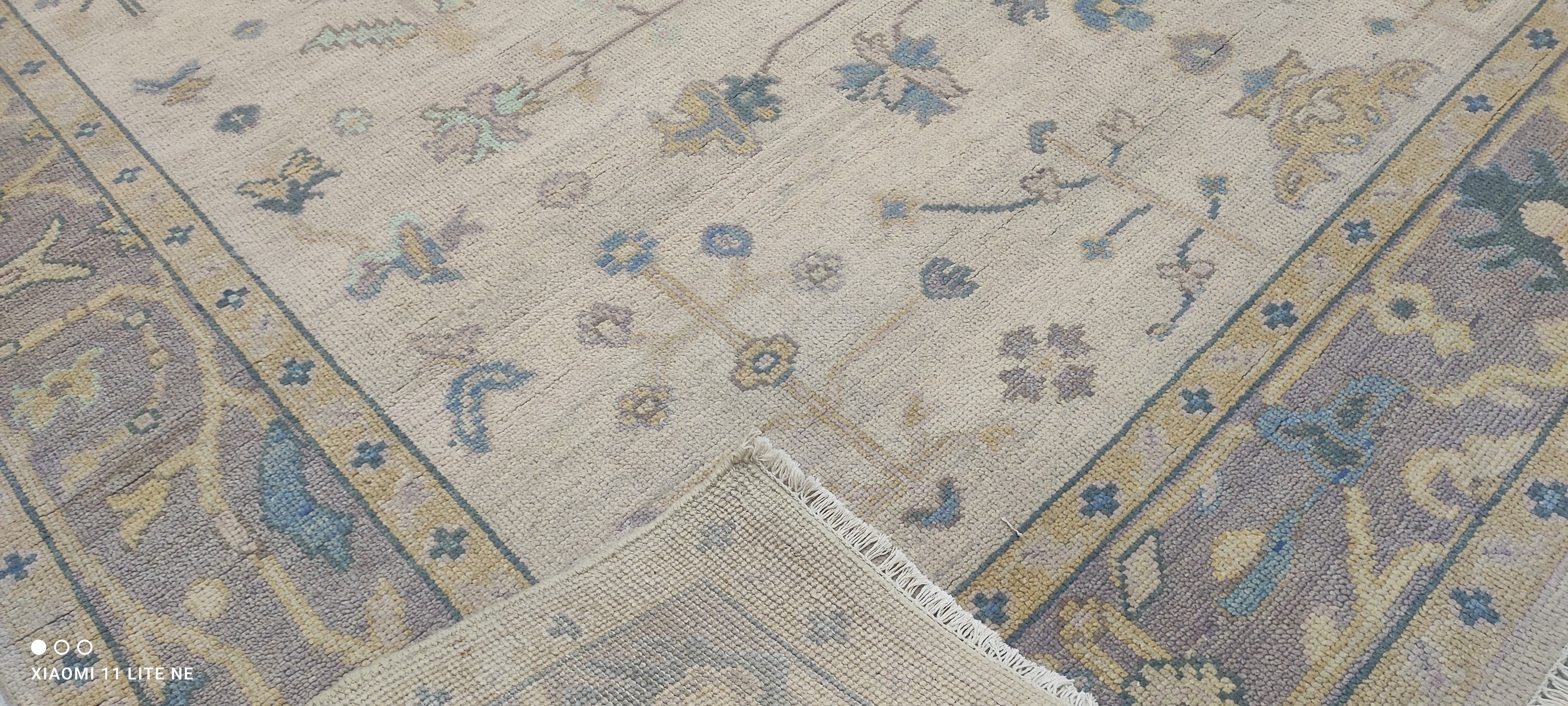 Alison Smith 8x10 Lavender Hand-Knotted Oushak Rug