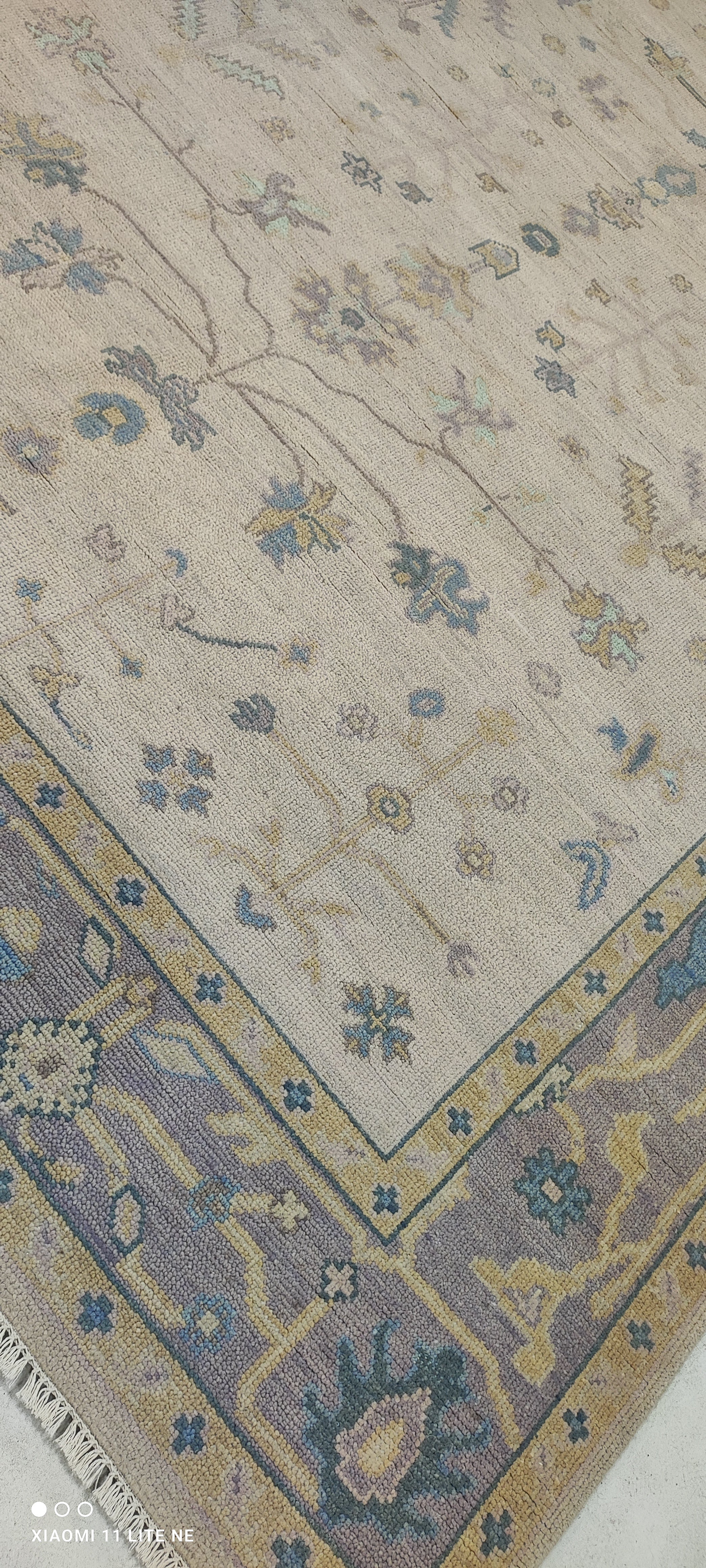 Alison Smith 8x10 Lavender Hand-Knotted Oushak Rug