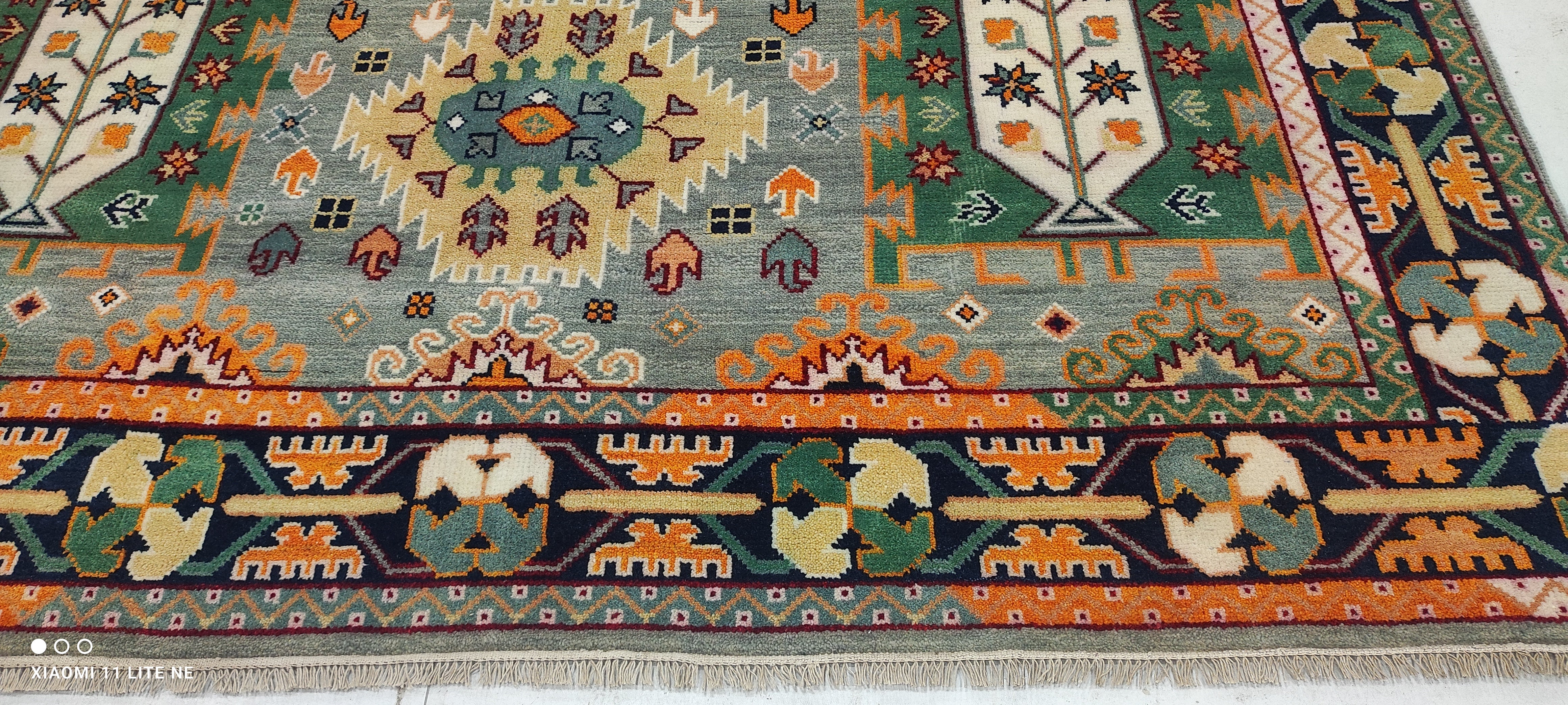 Lauren Norvelle 8x10 Multi Color Hand-Knotted Oushak Rug
