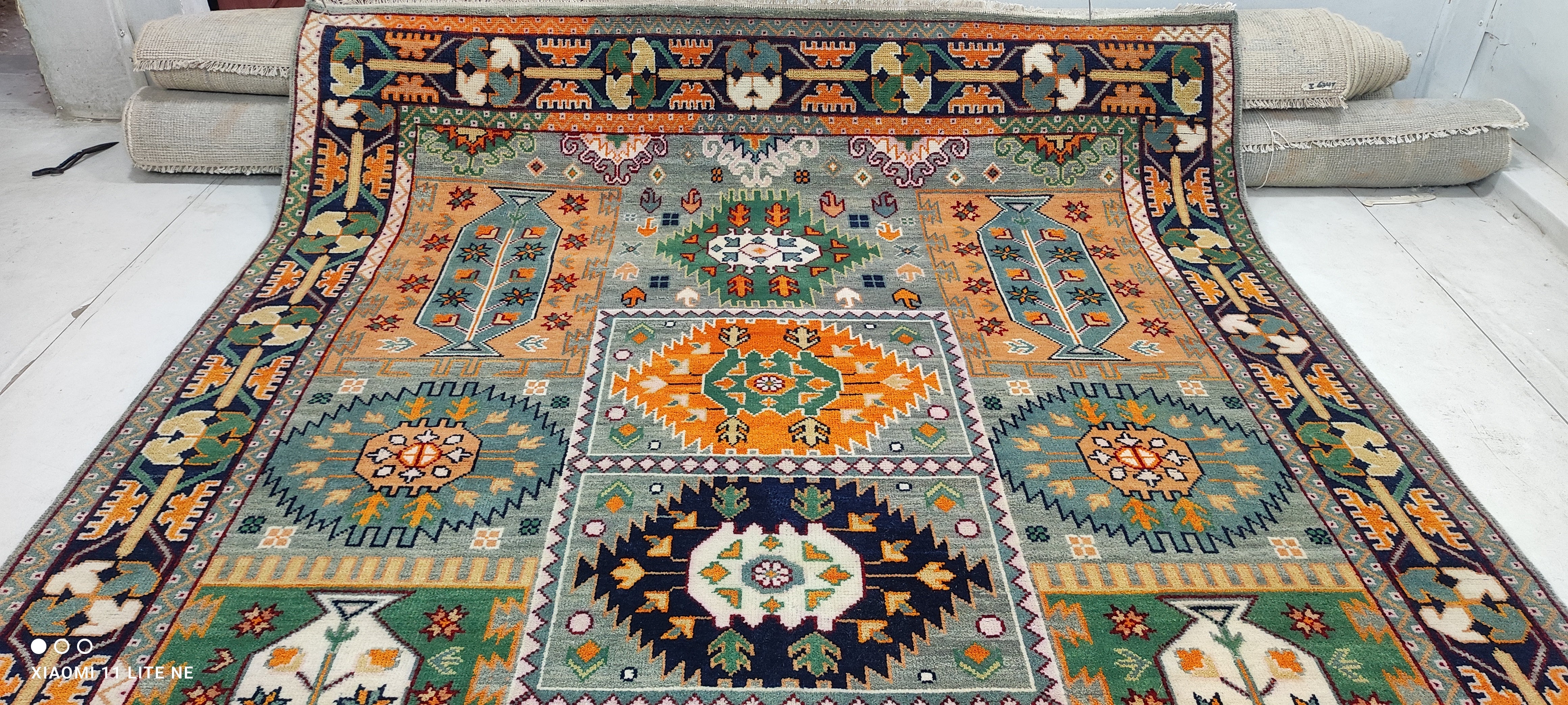 Lauren Norvelle 8x10 Multi Color Hand-Knotted Oushak Rug
