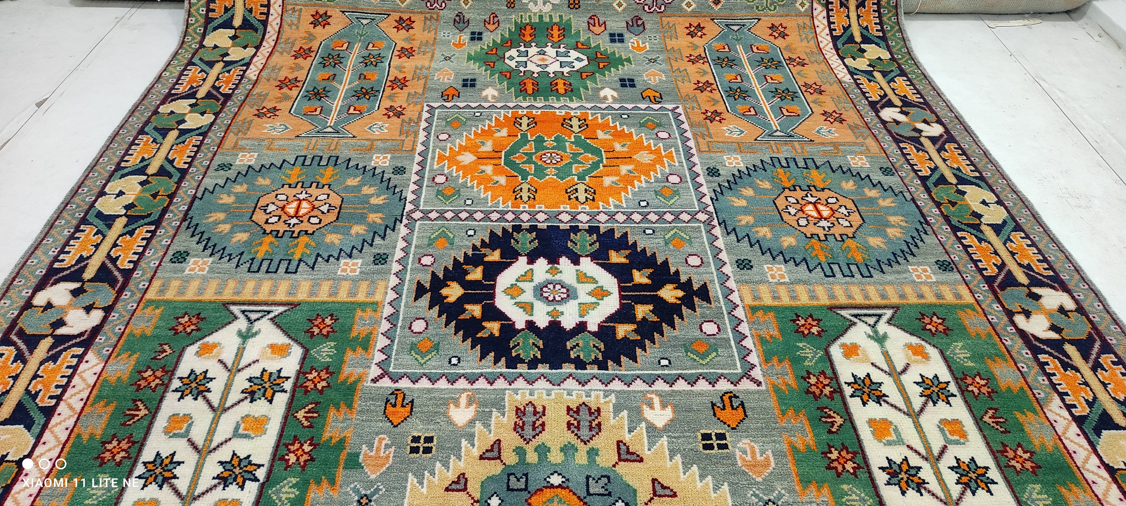 Lauren Norvelle 8x10 Multi Color Hand-Knotted Oushak Rug
