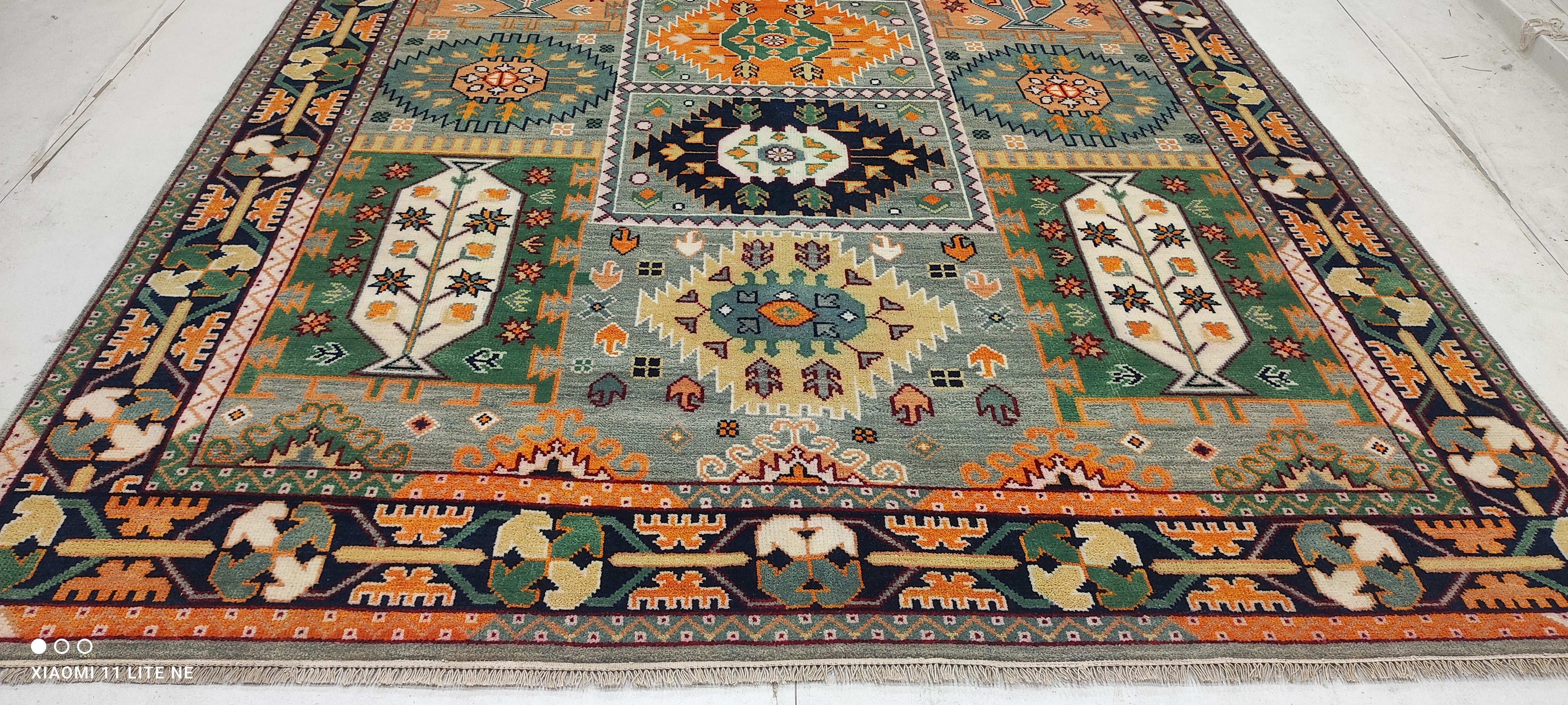Lauren Norvelle 8x10 Multi Color Hand-Knotted Oushak Rug