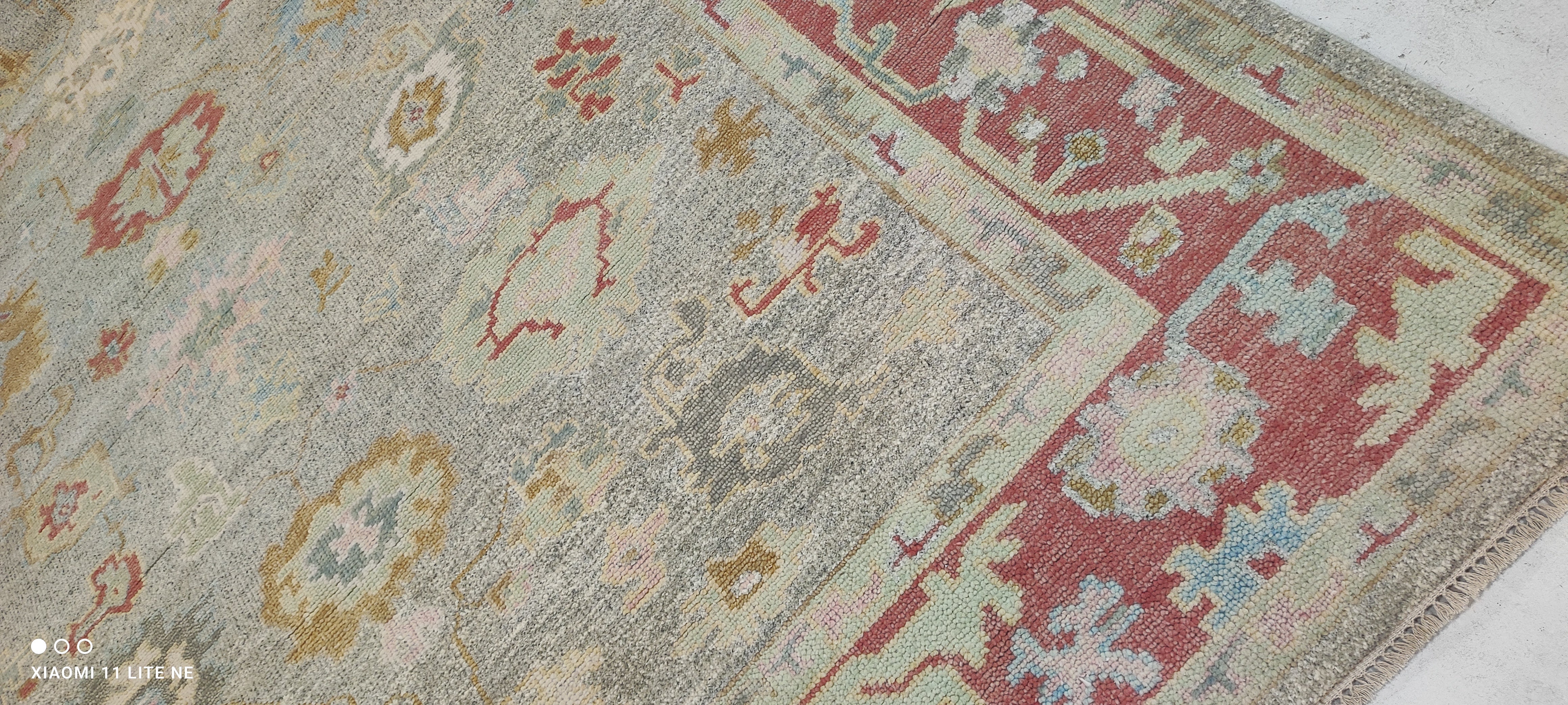 Moira Banks 8x10 Multi Color Hand-Knotted Oushak Rug