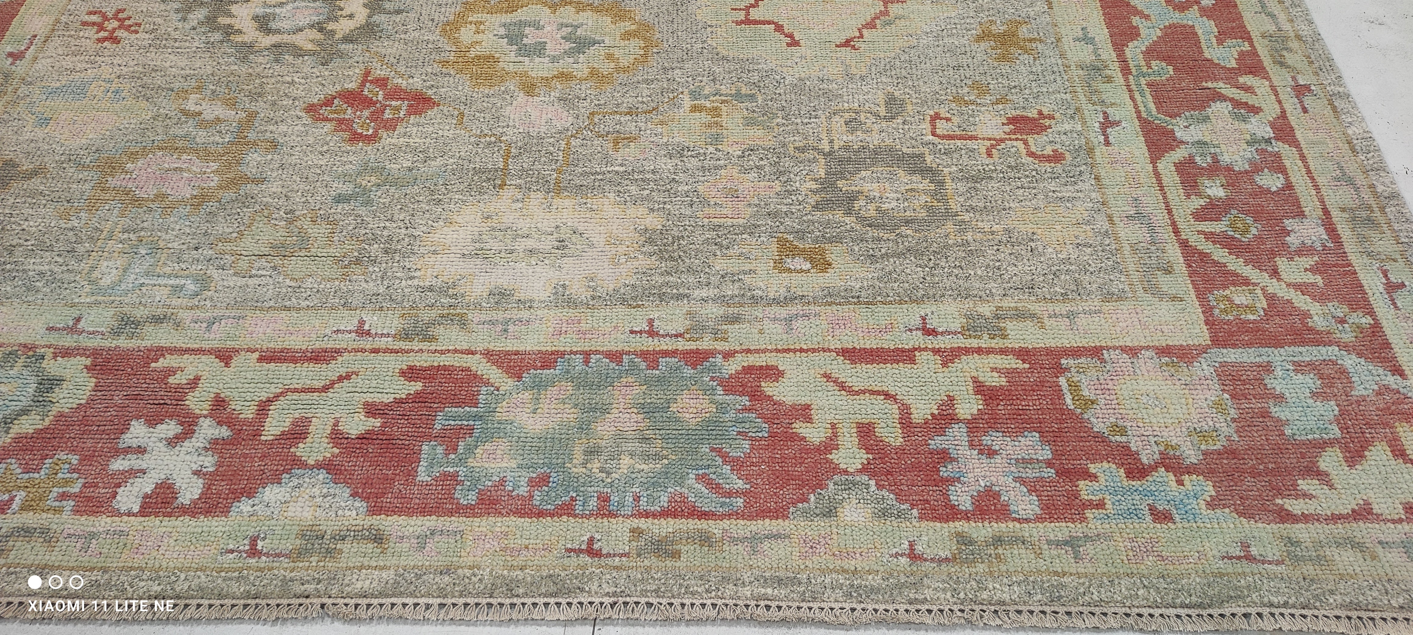 Moira Banks 8x10 Multi Color Hand-Knotted Oushak Rug