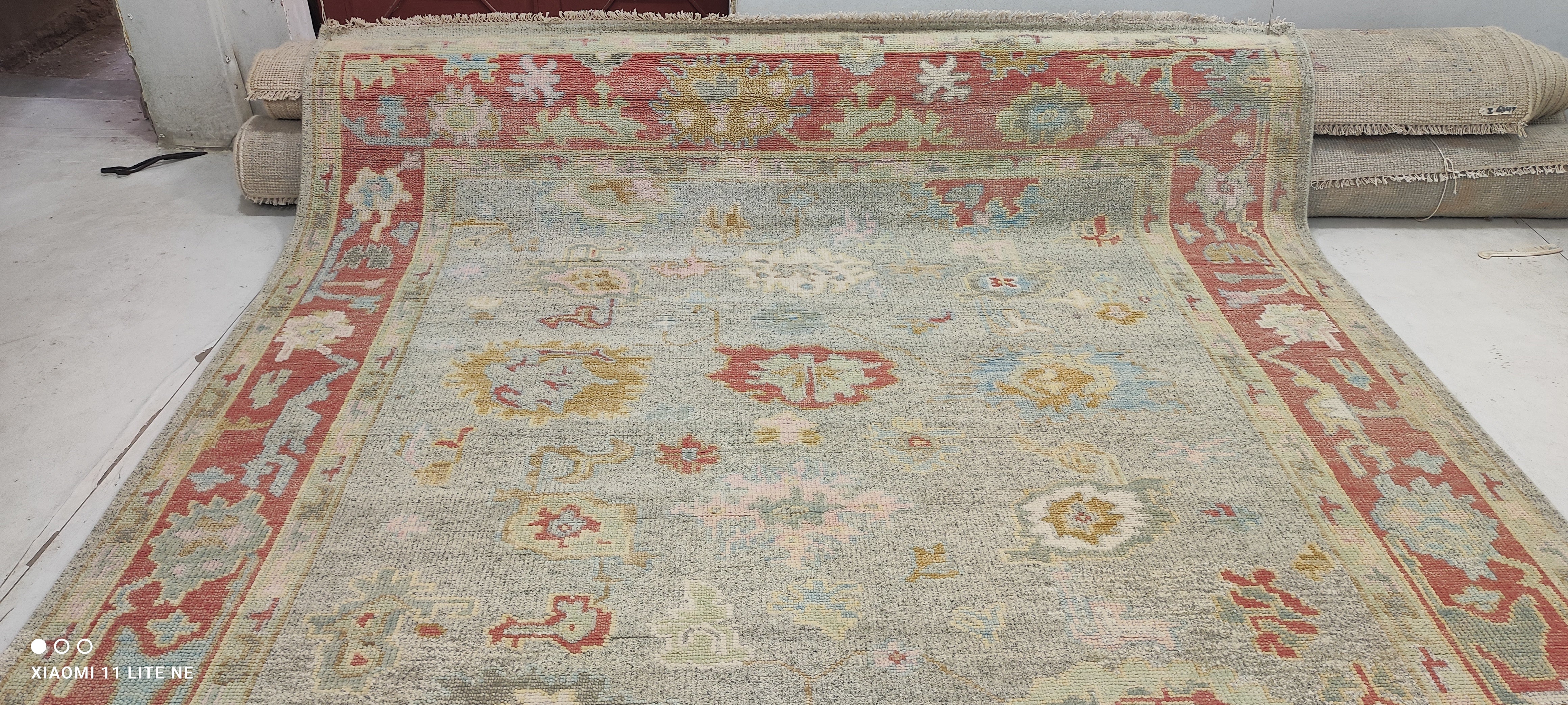 Moira Banks 8x10 Multi Color Hand-Knotted Oushak Rug