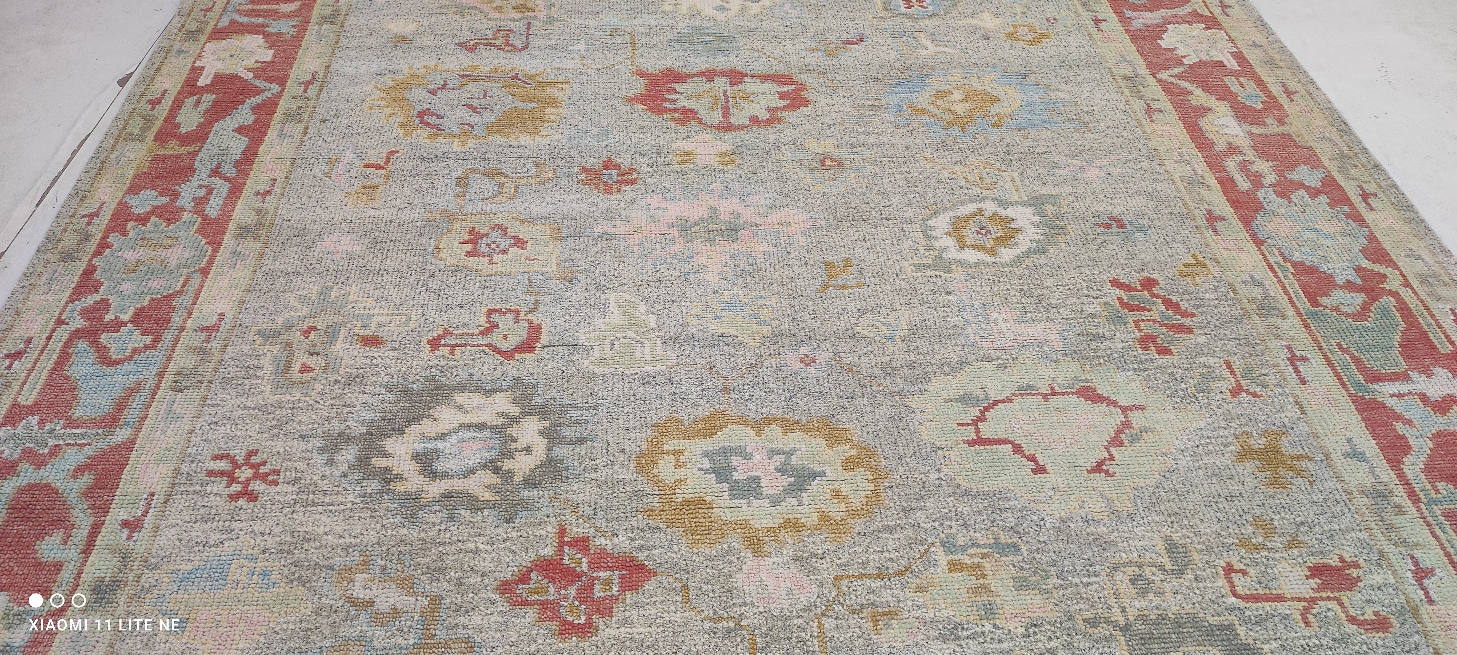 Moira Banks 8x10 Multi Color Hand-Knotted Oushak Rug