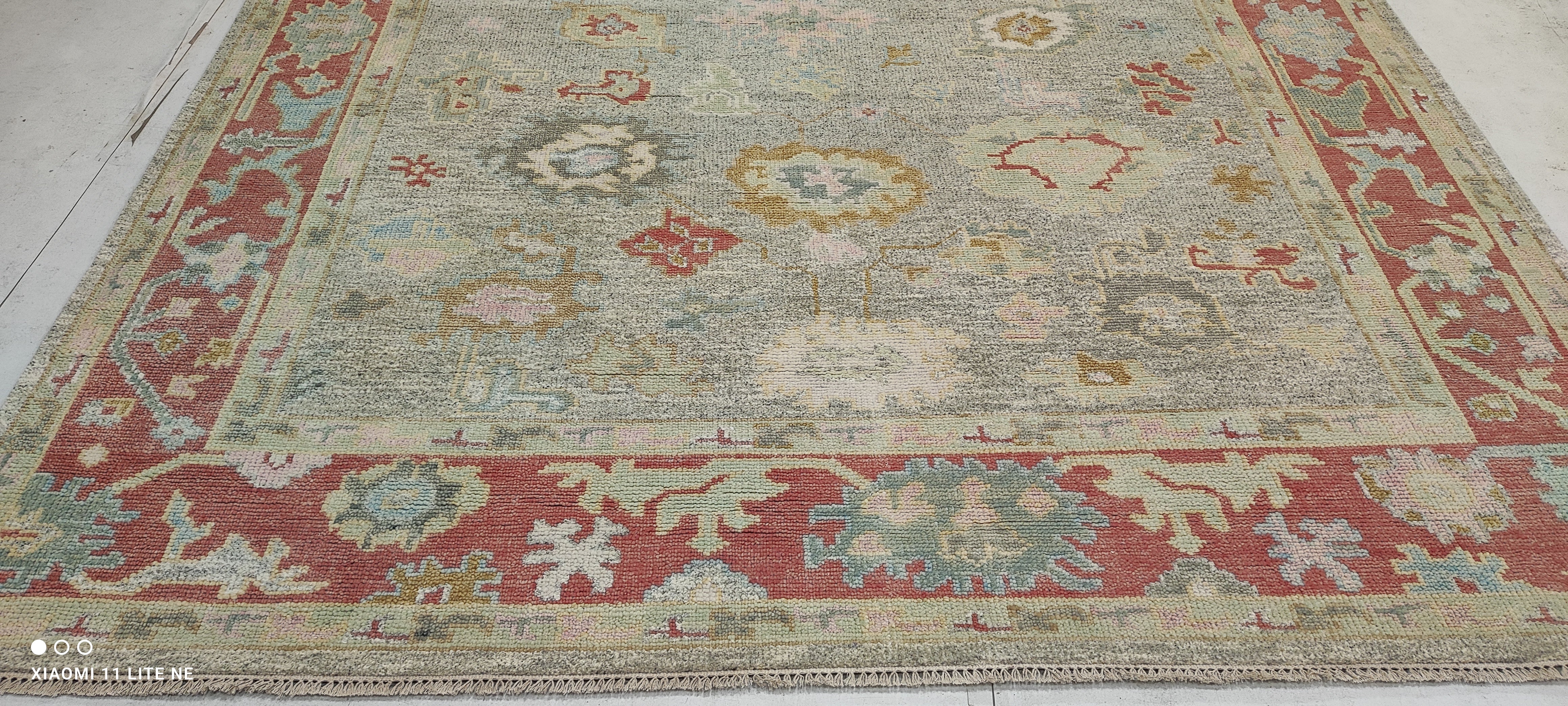 Moira Banks 8x10 Multi Color Hand-Knotted Oushak Rug