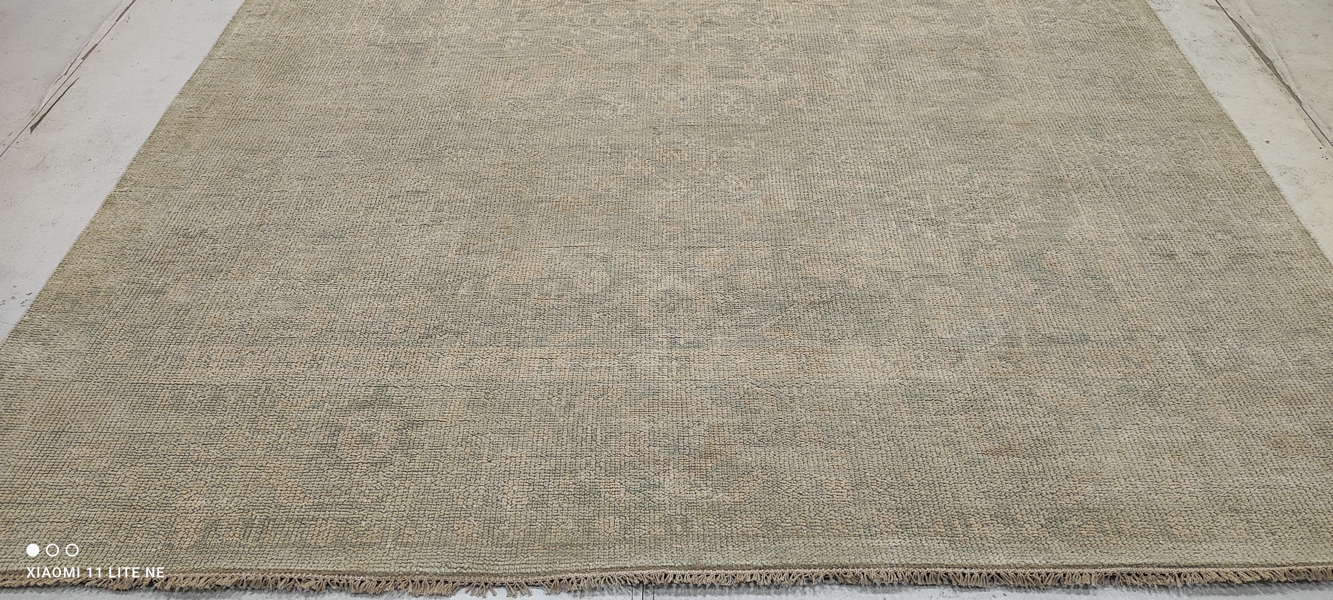 Nancy Cantine 8x10 Grey Hand-Knotted Oushak Rug