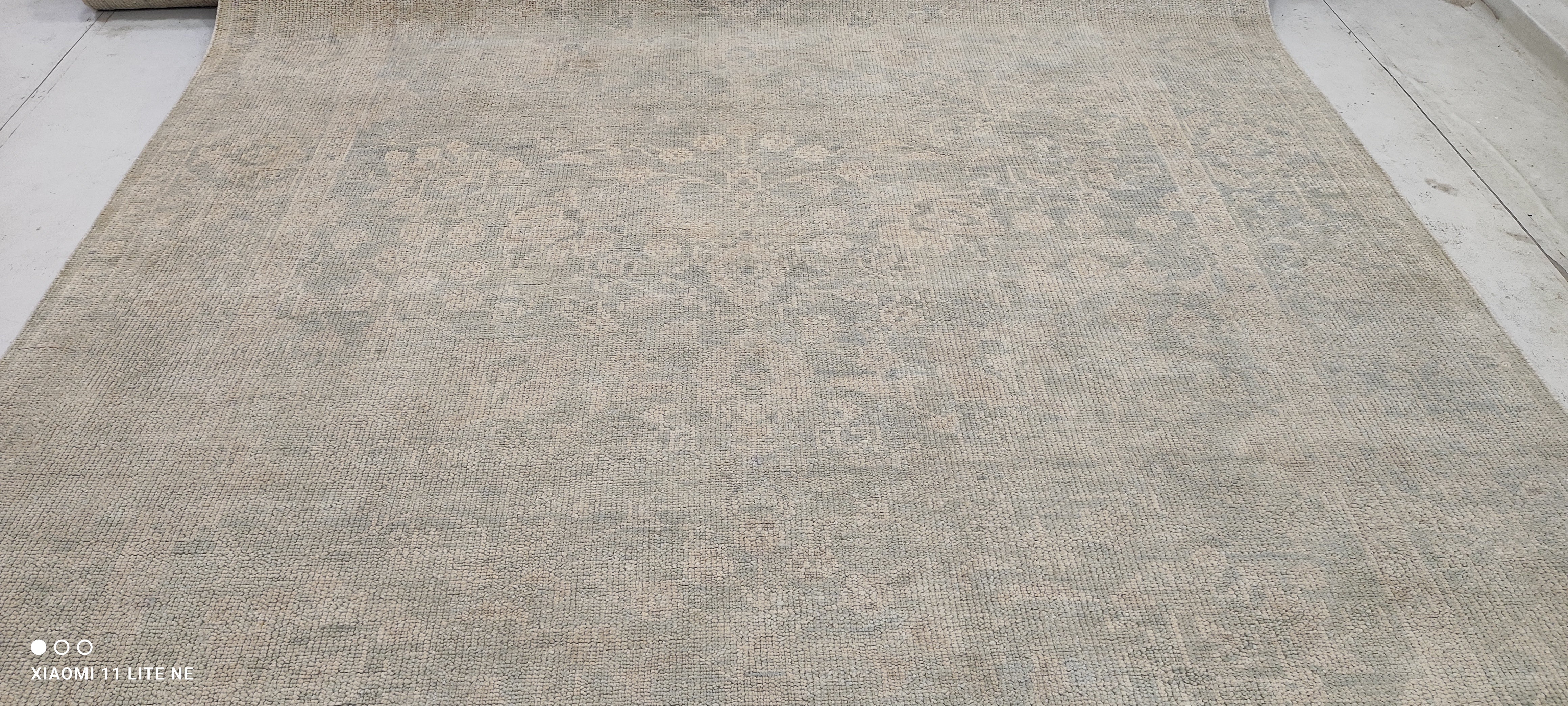 Nancy Cantine 8x10 Grey Hand-Knotted Oushak Rug
