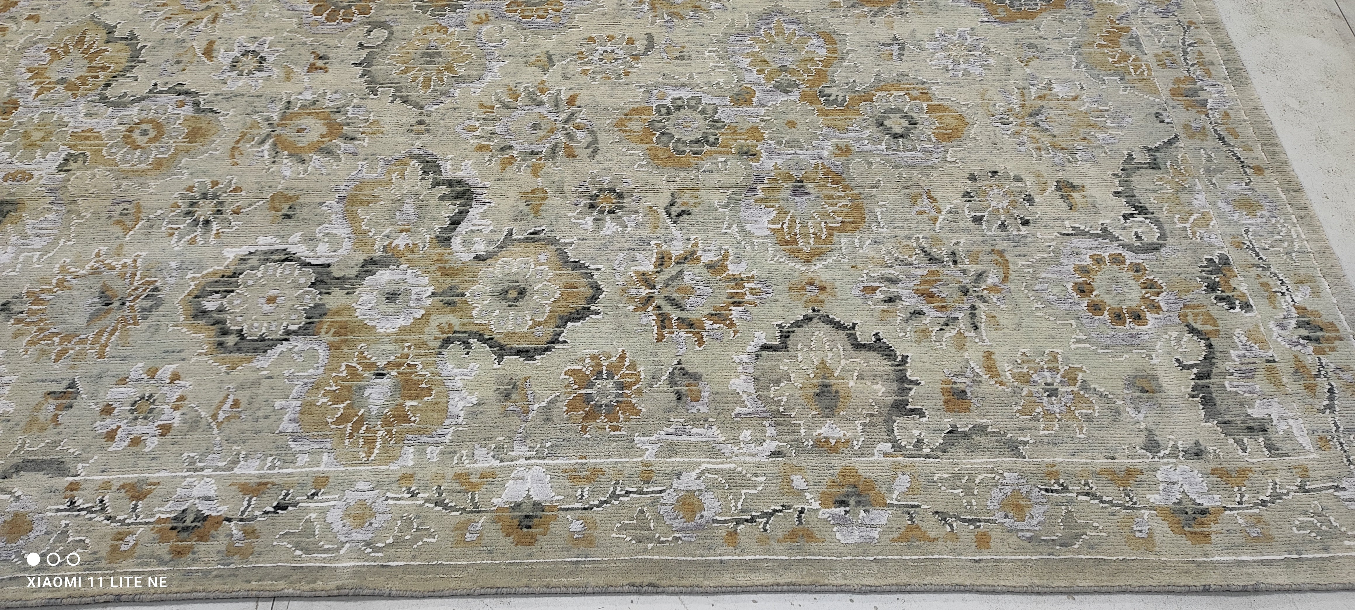 Matthew Jeffers 8x10 Grey Hand-Knotted Modern Style Rug