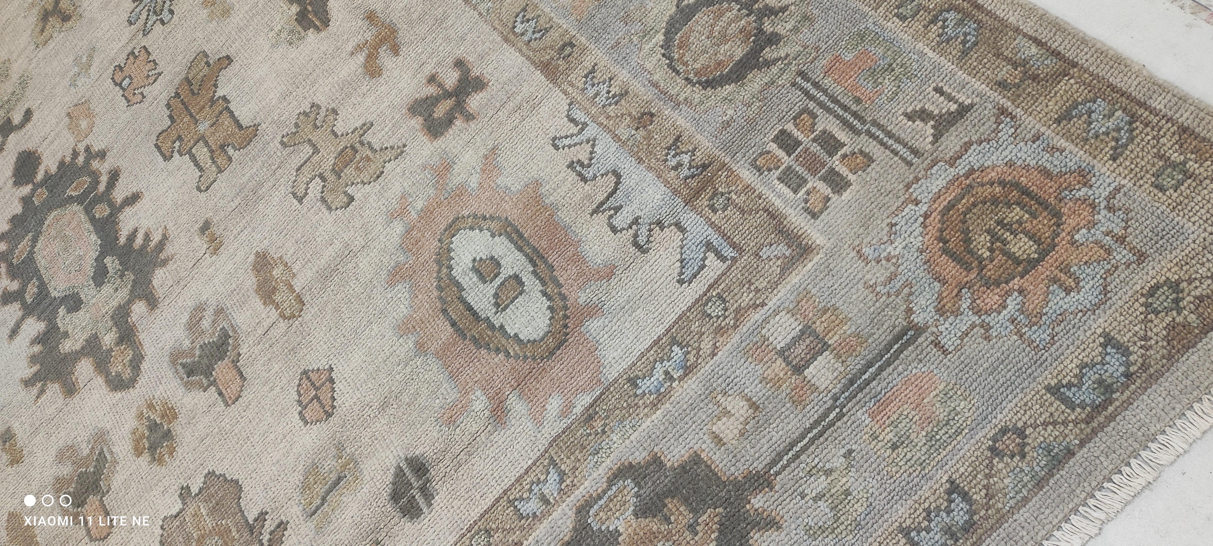 Deanna B. Tomasetta 9x12 Grey Hand-Knotted Oushak Rug