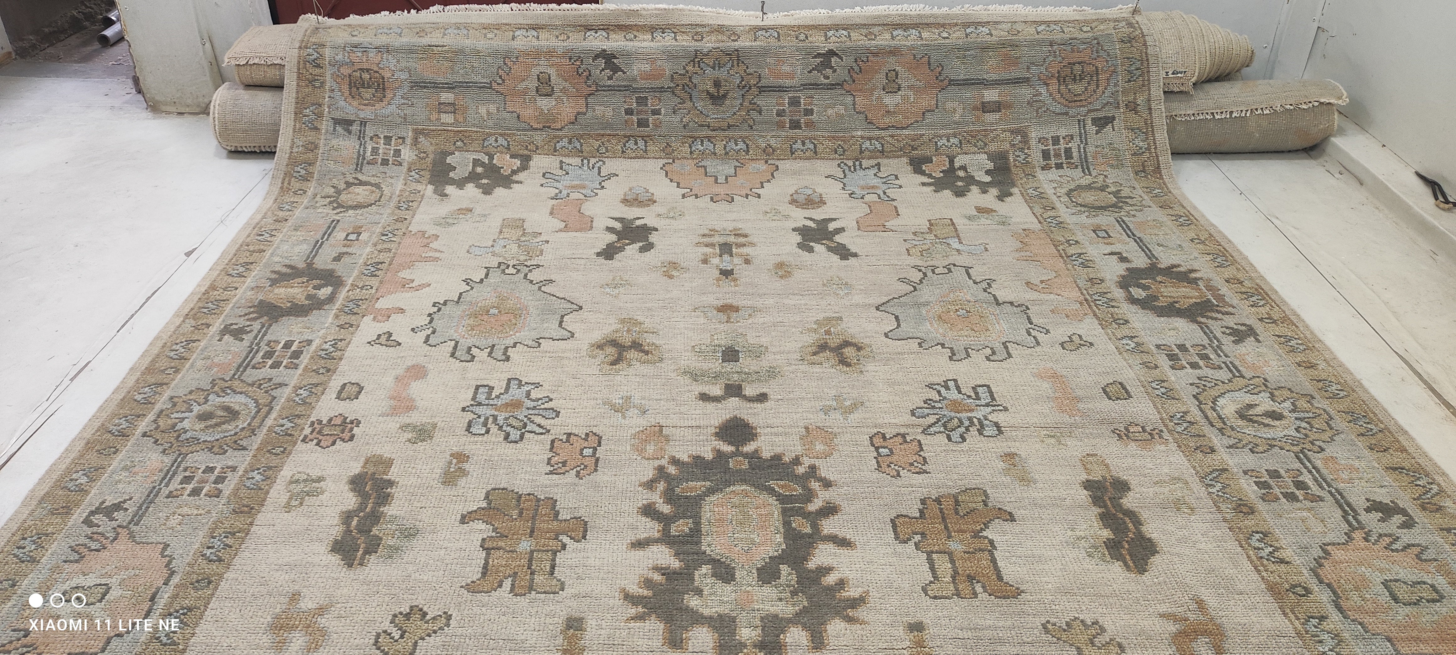 Deanna B. Tomasetta 9x12 Grey Hand-Knotted Oushak Rug