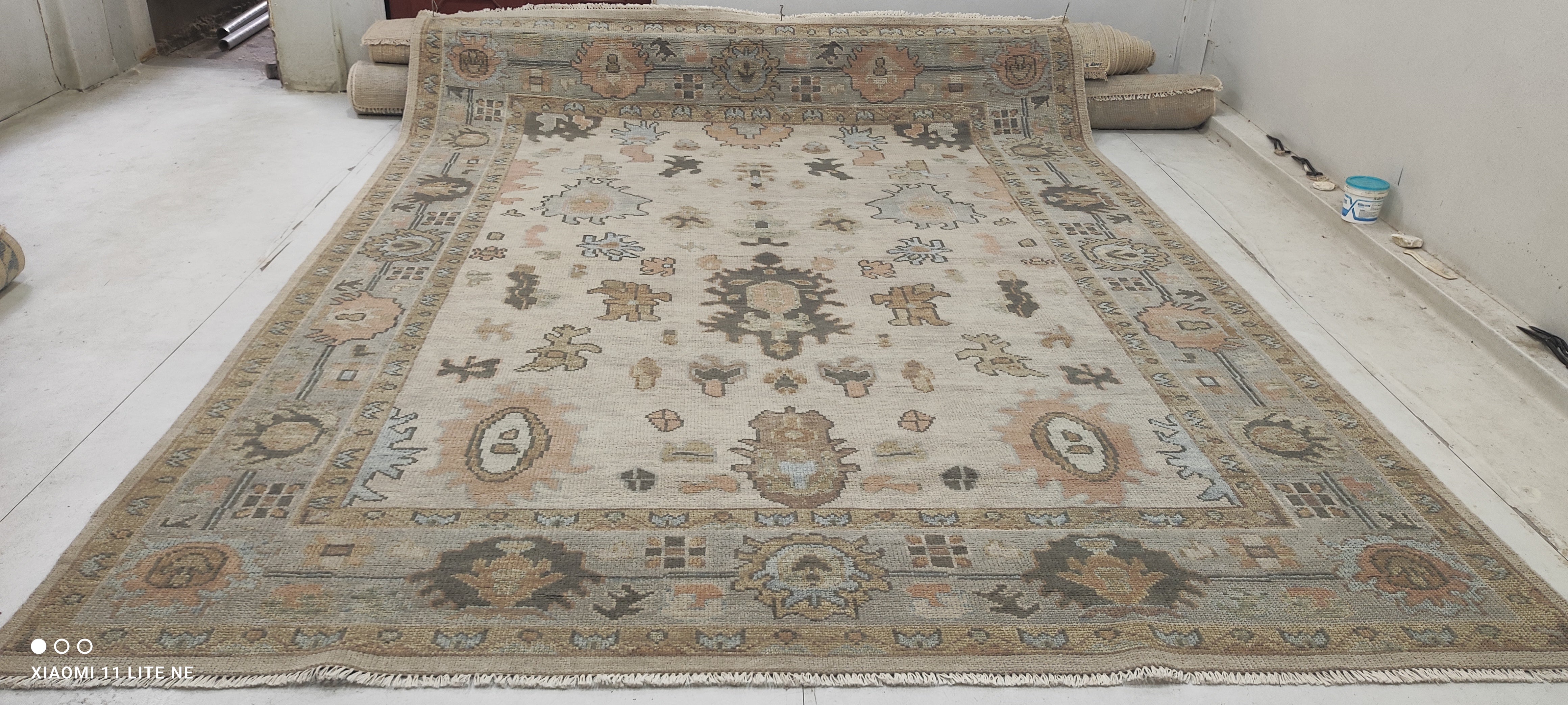 Deanna B. Tomasetta 9x12 Grey Hand-Knotted Oushak Rug
