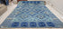 Erica Mansfield 9x12.6 Bue Hand-Knotted Oushak Rug