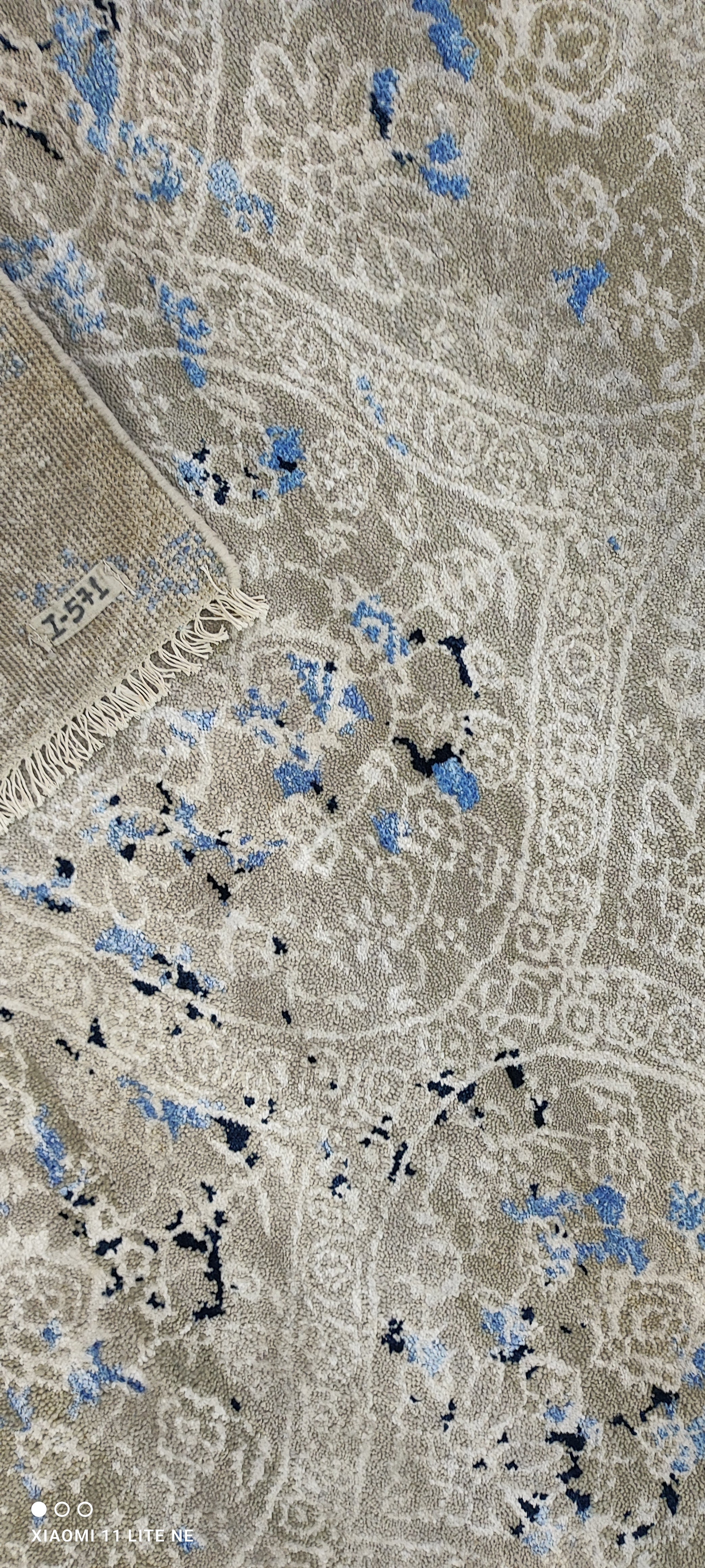 Samuel Lokie 7.6x10 Grey Hand-Knotted Modern Style Rug