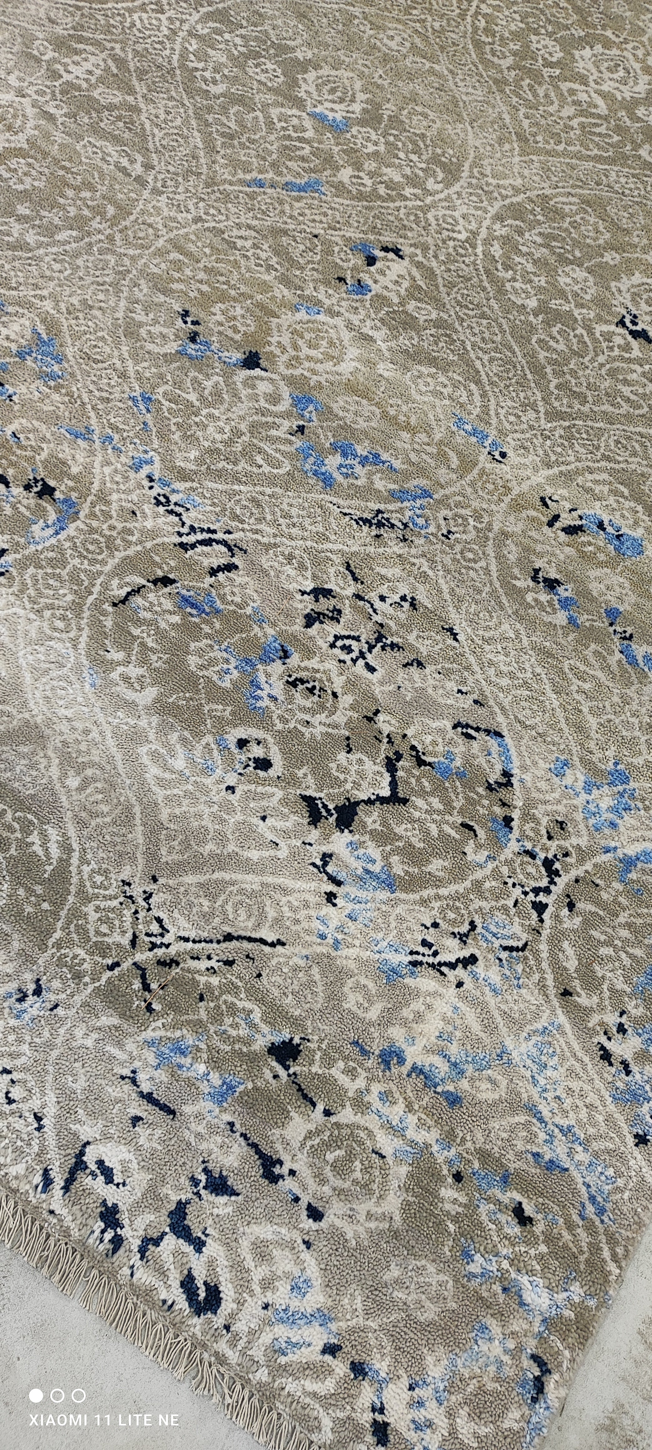 Samuel Lokie 7.6x10 Grey Hand-Knotted Modern Style Rug