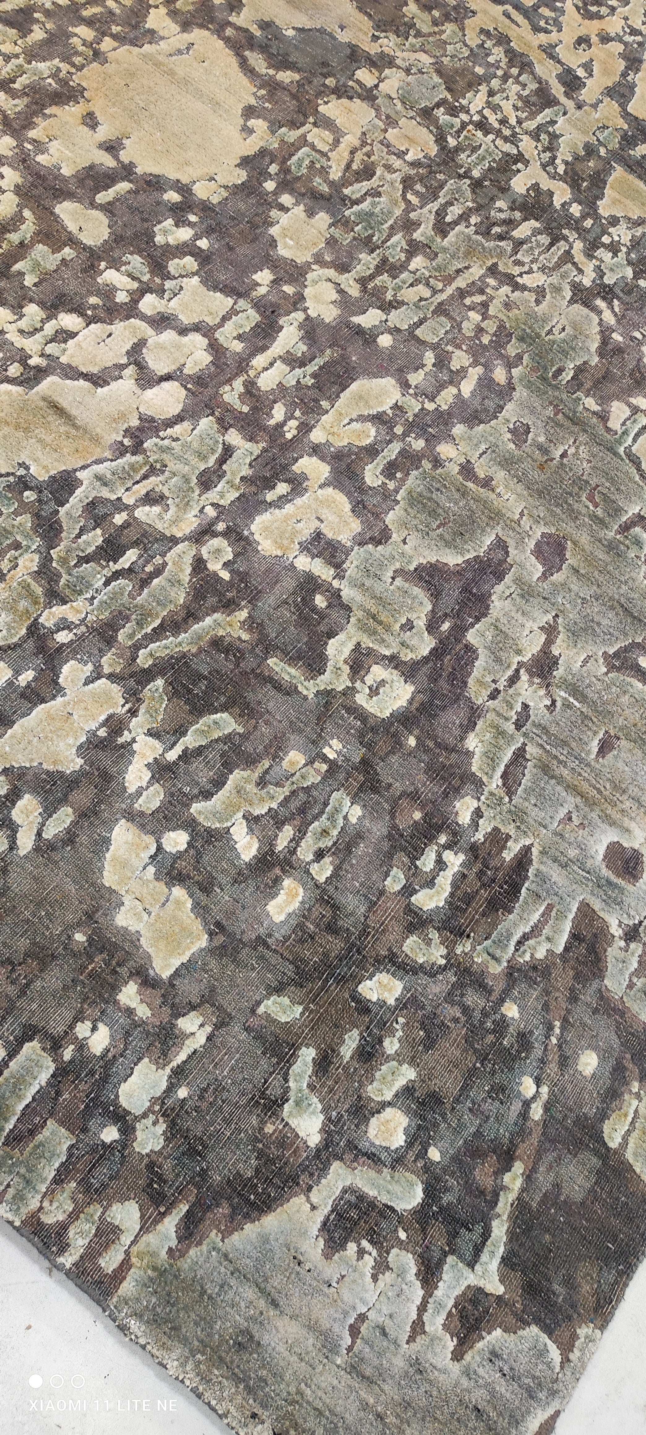 Justin Borden 8.9X11.9 Silver Hand-Knotted Modern Style Rug