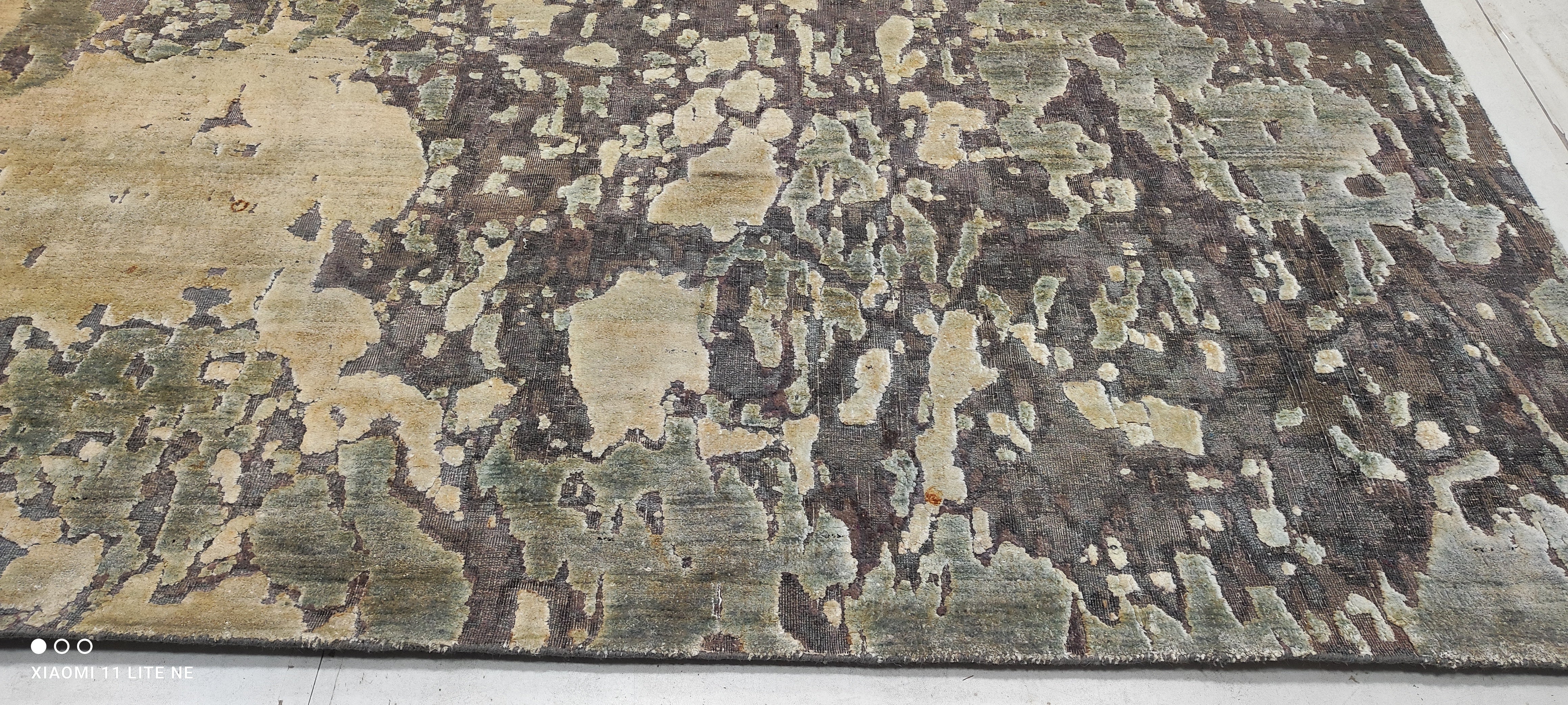 Justin Borden 8.9X11.9 Silver Hand-Knotted Modern Style Rug