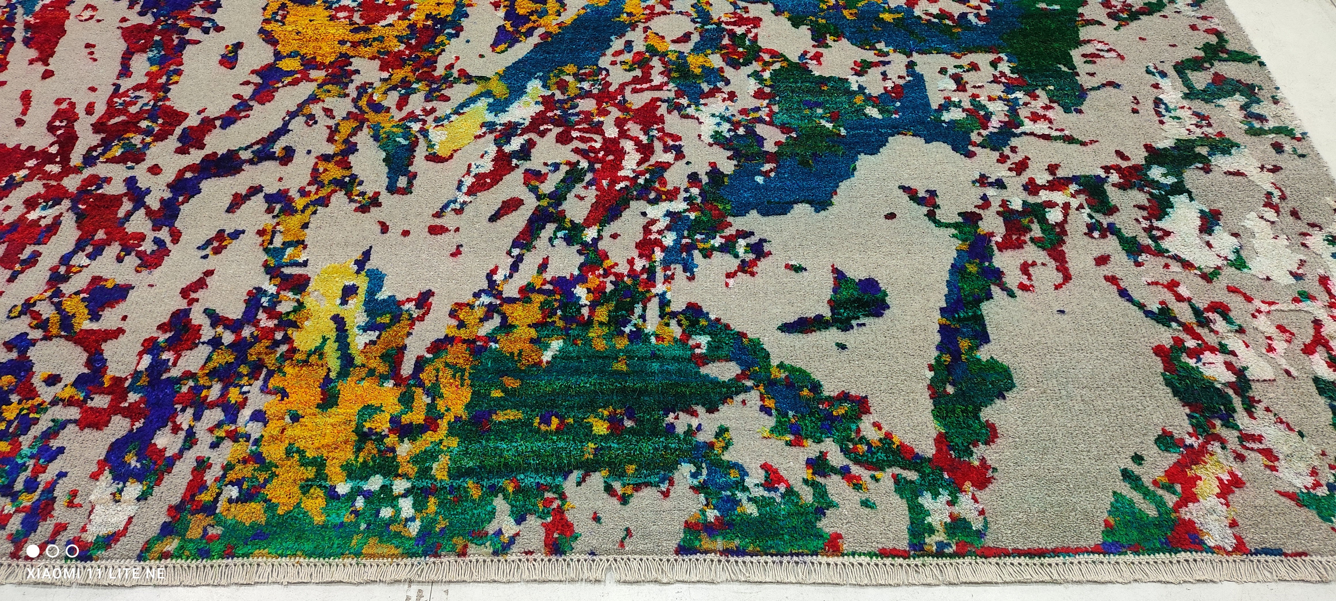 Michael Workeye 9x12 Multi Color Hand-Knotted Modern Style Rug