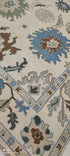 Barbara Jean 9x11.9 Cream Hand-Knotted Oushak Rug