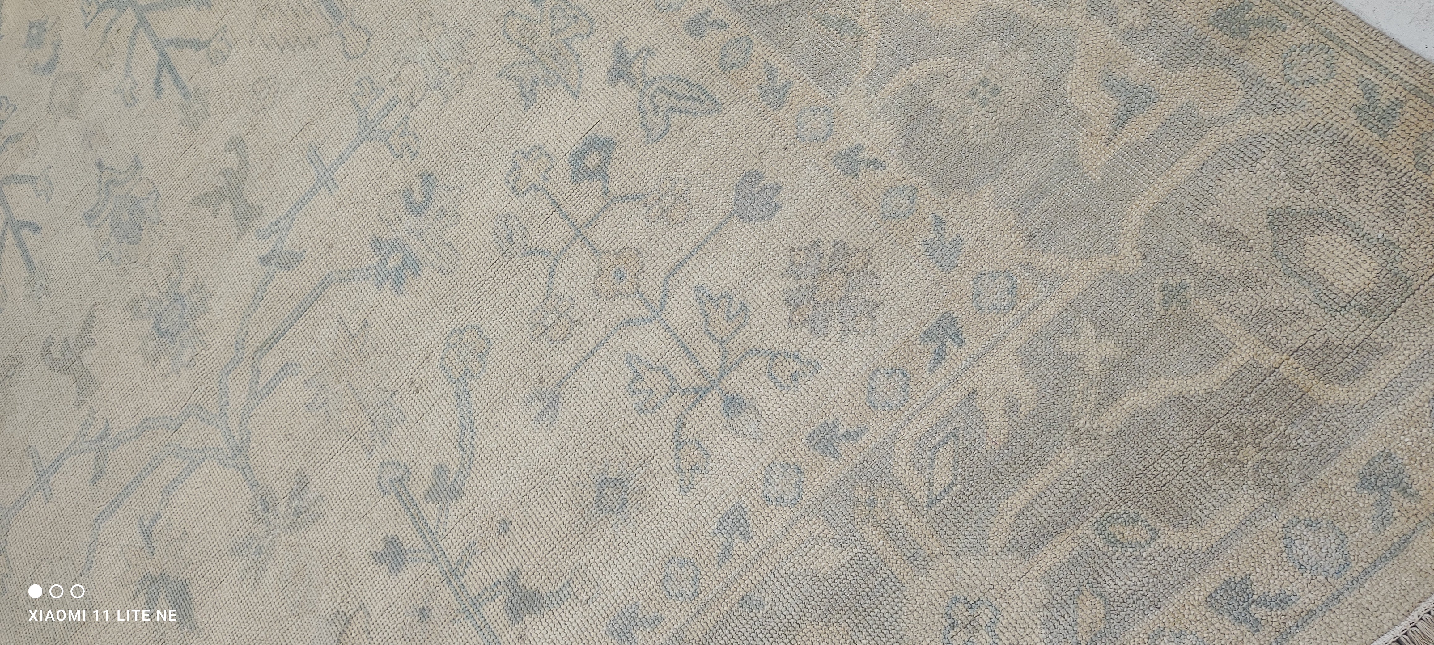 Dr. Clare Sharp 9x12 Beige Hand-Knotted Oushak Rug