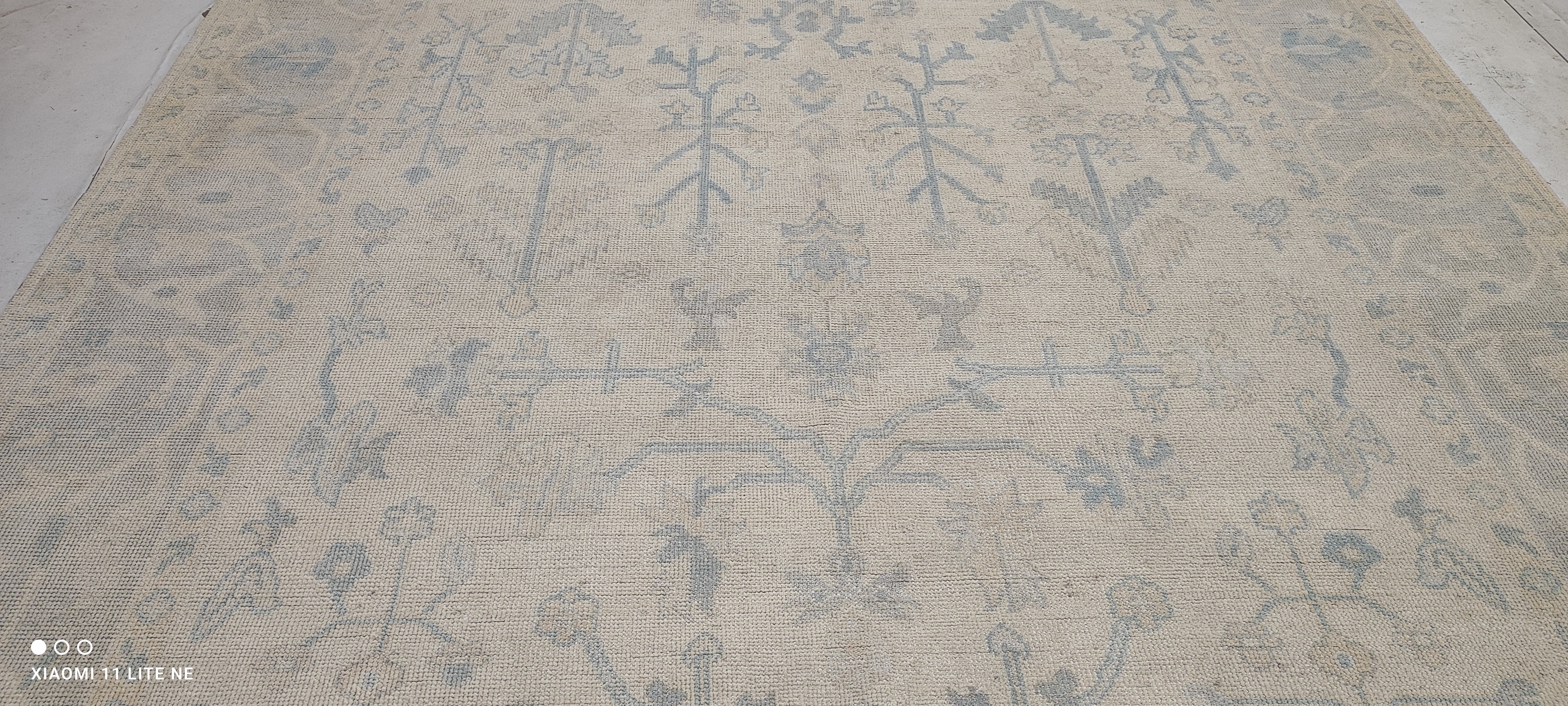 Dr. Clare Sharp 9x12 Beige Hand-Knotted Oushak Rug
