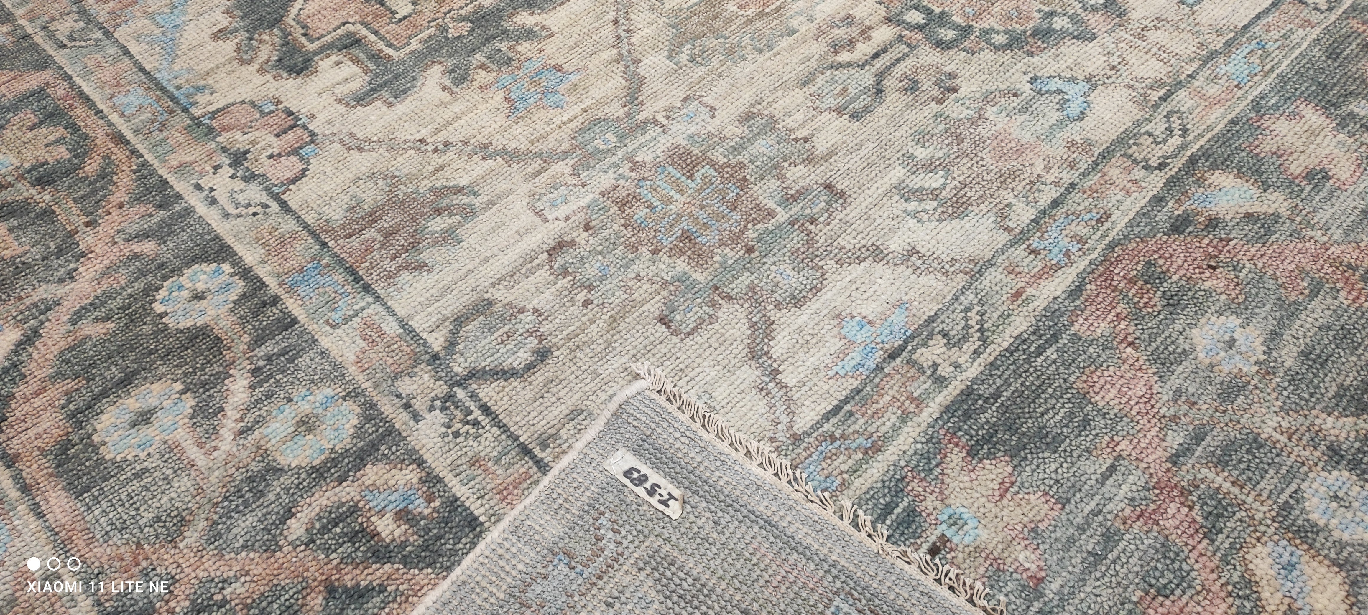 Erika Dawn Smith 9x12 Multi Color Hand-Knotted Oushak Rug