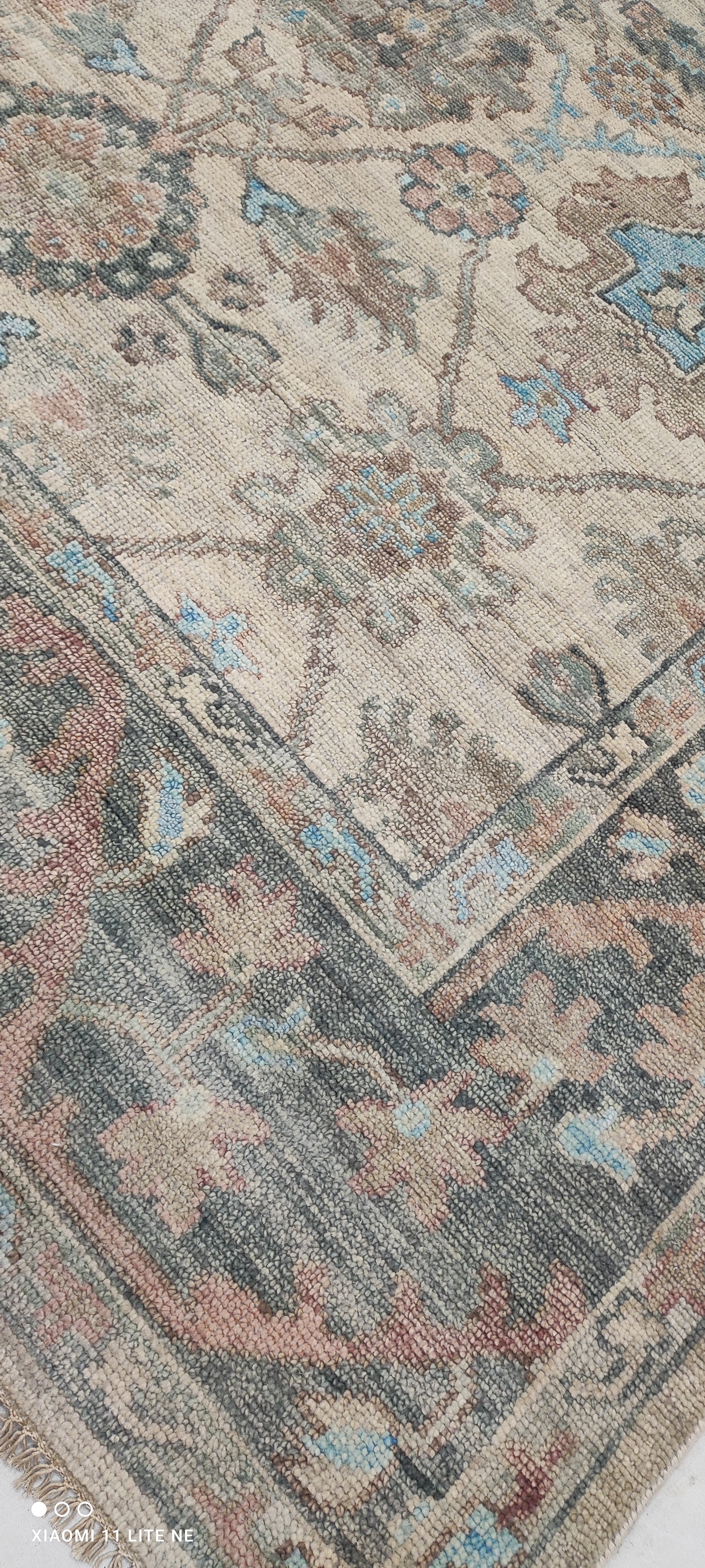 Erika Dawn Smith 9x12 Multi Color Hand-Knotted Oushak Rug