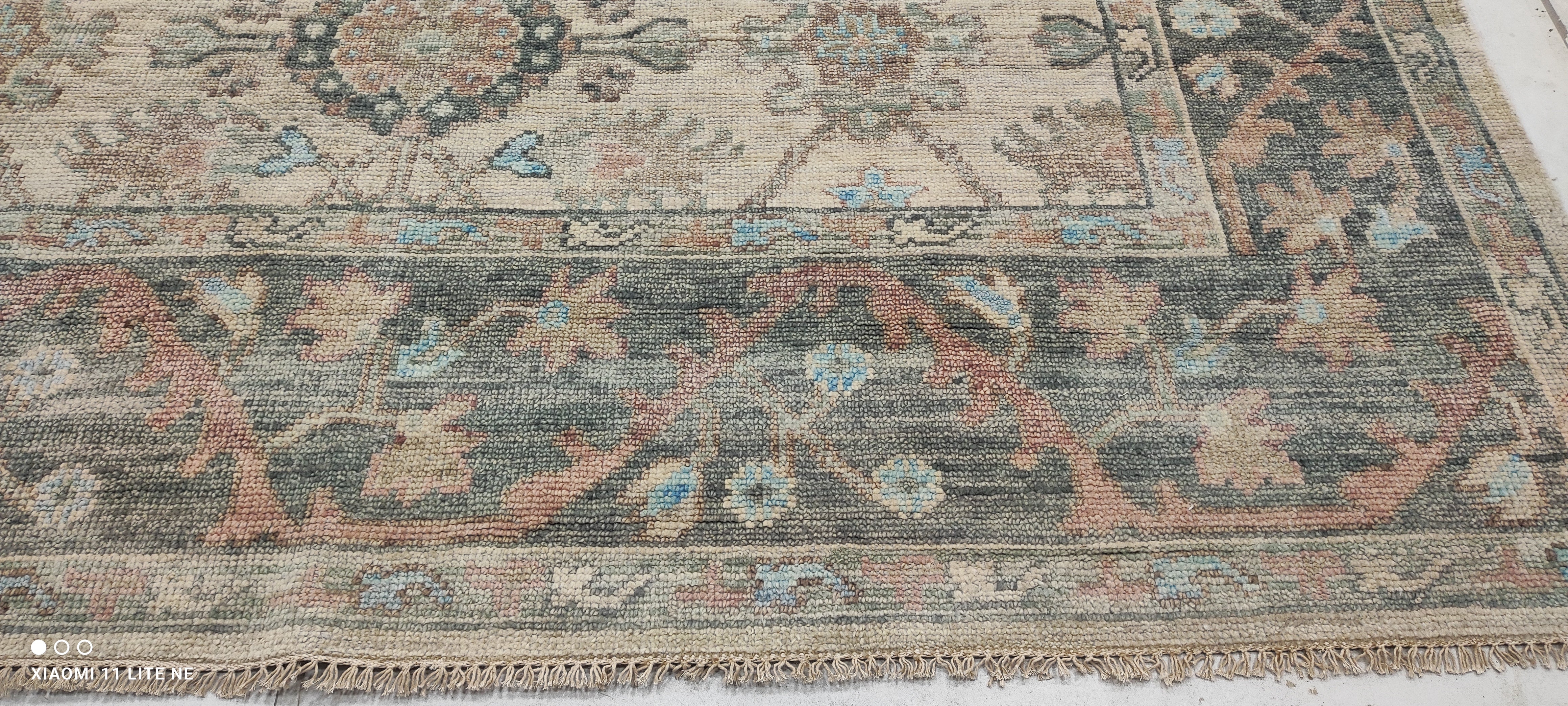 Erika Dawn Smith 9x12 Multi Color Hand-Knotted Oushak Rug