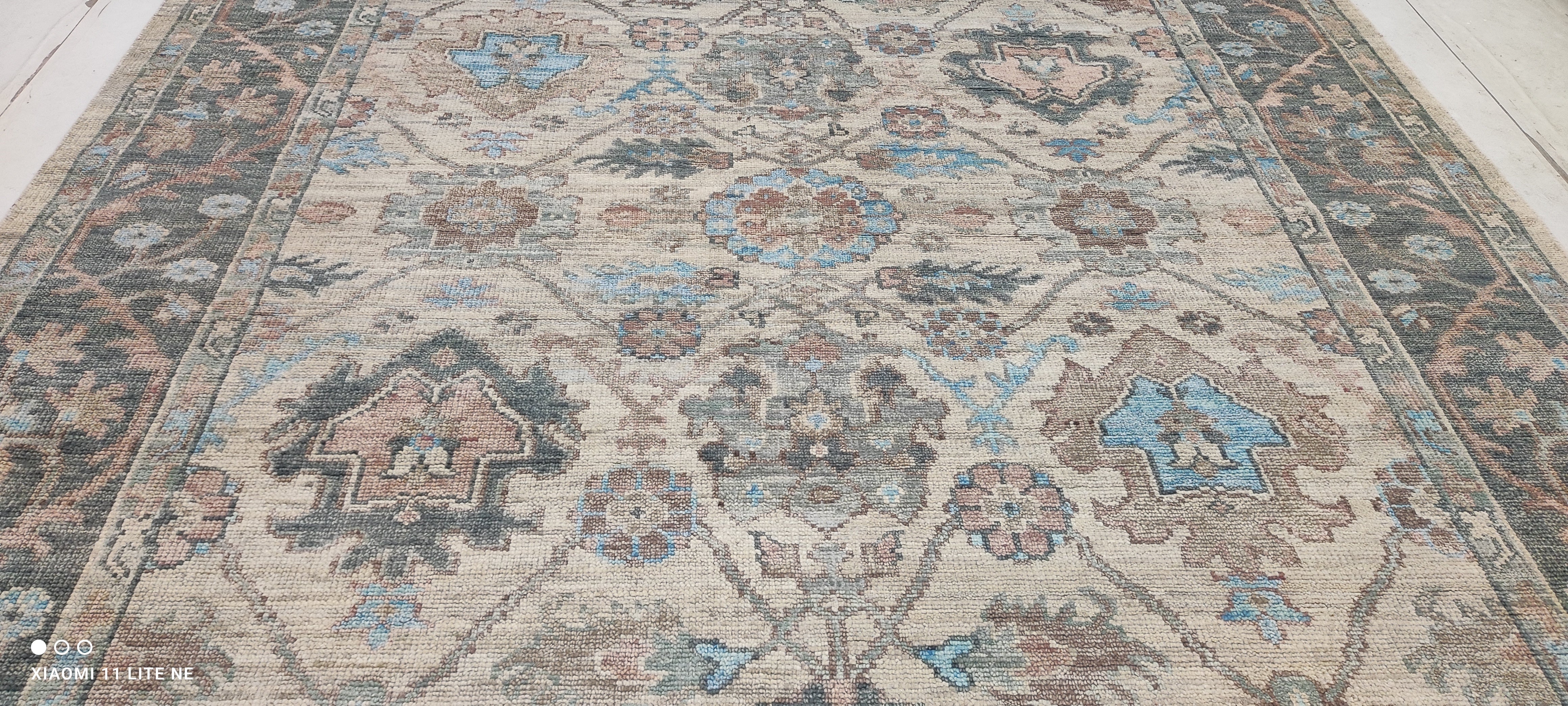 Erika Dawn Smith 9x12 Multi Color Hand-Knotted Oushak Rug