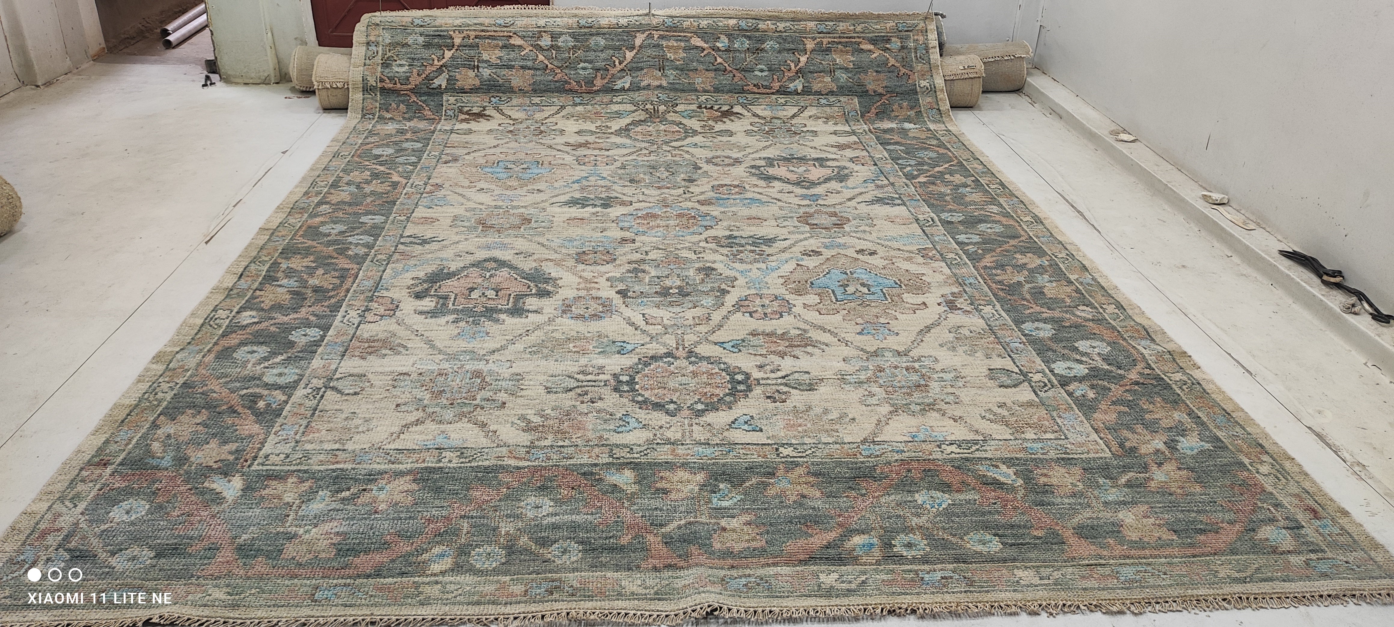 Erika Dawn Smith 9x12 Multi Color Hand-Knotted Oushak Rug