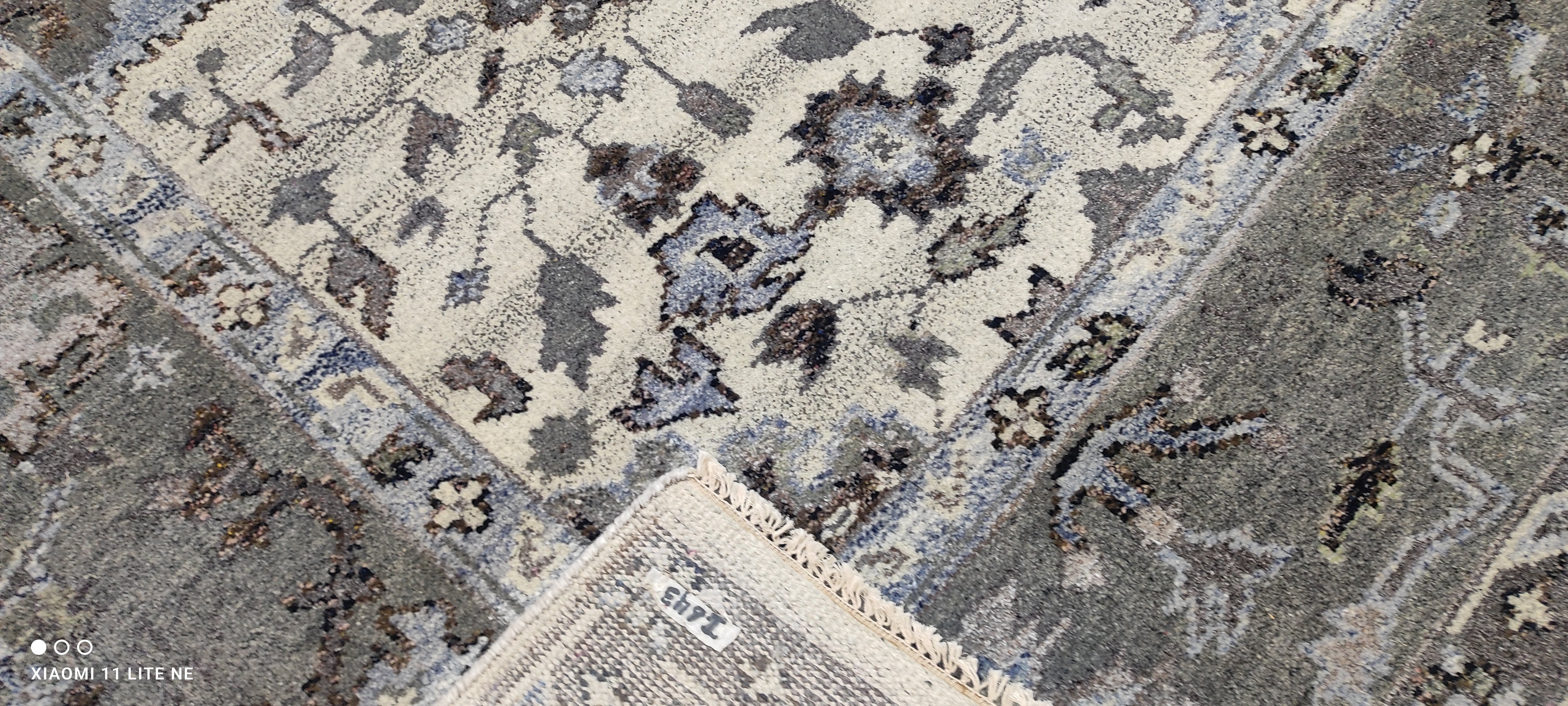 Danielle Guthrie 9x12 Dark Grey Hand-Knotted Oushak Rug