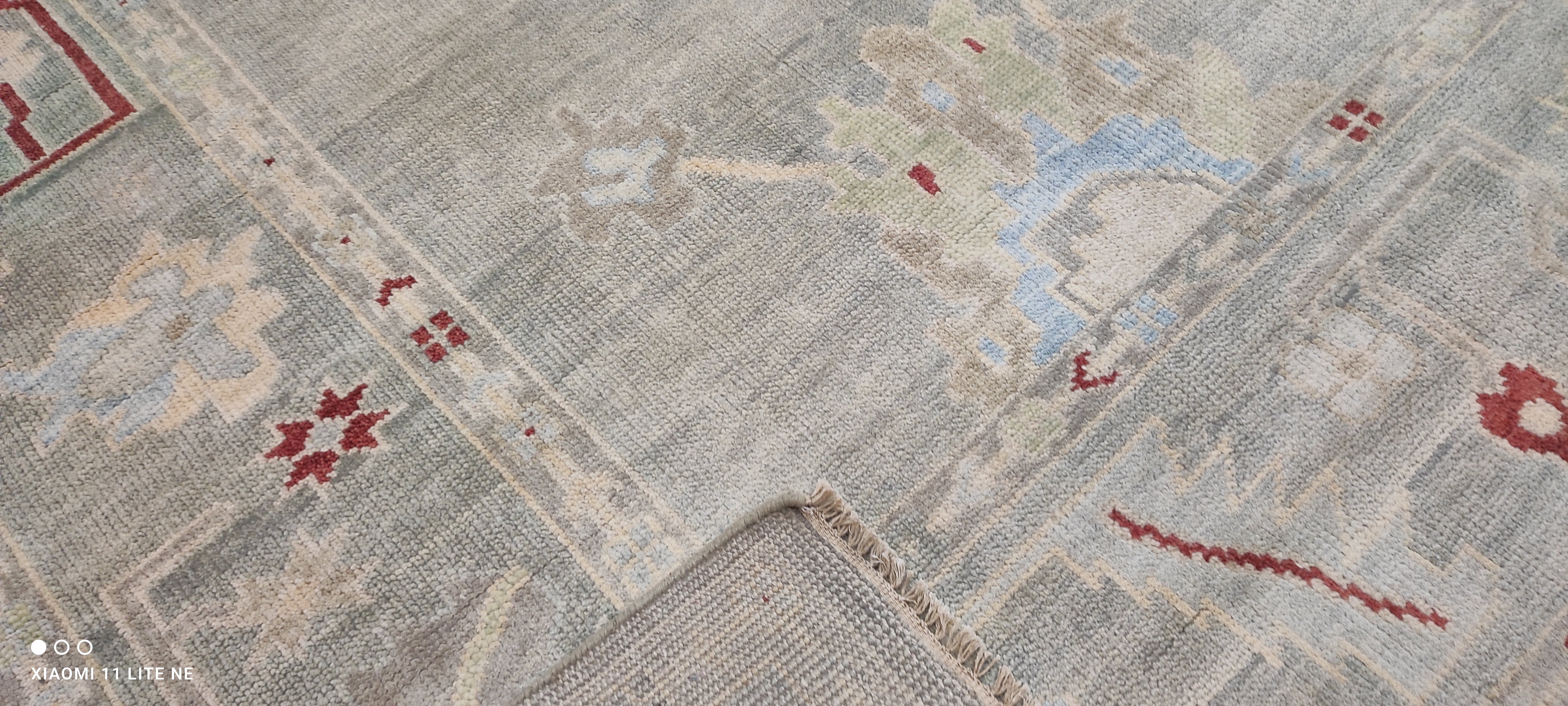 Brittany Kahan 9.9x14 Grey Hand-Knotted Oushak Rug