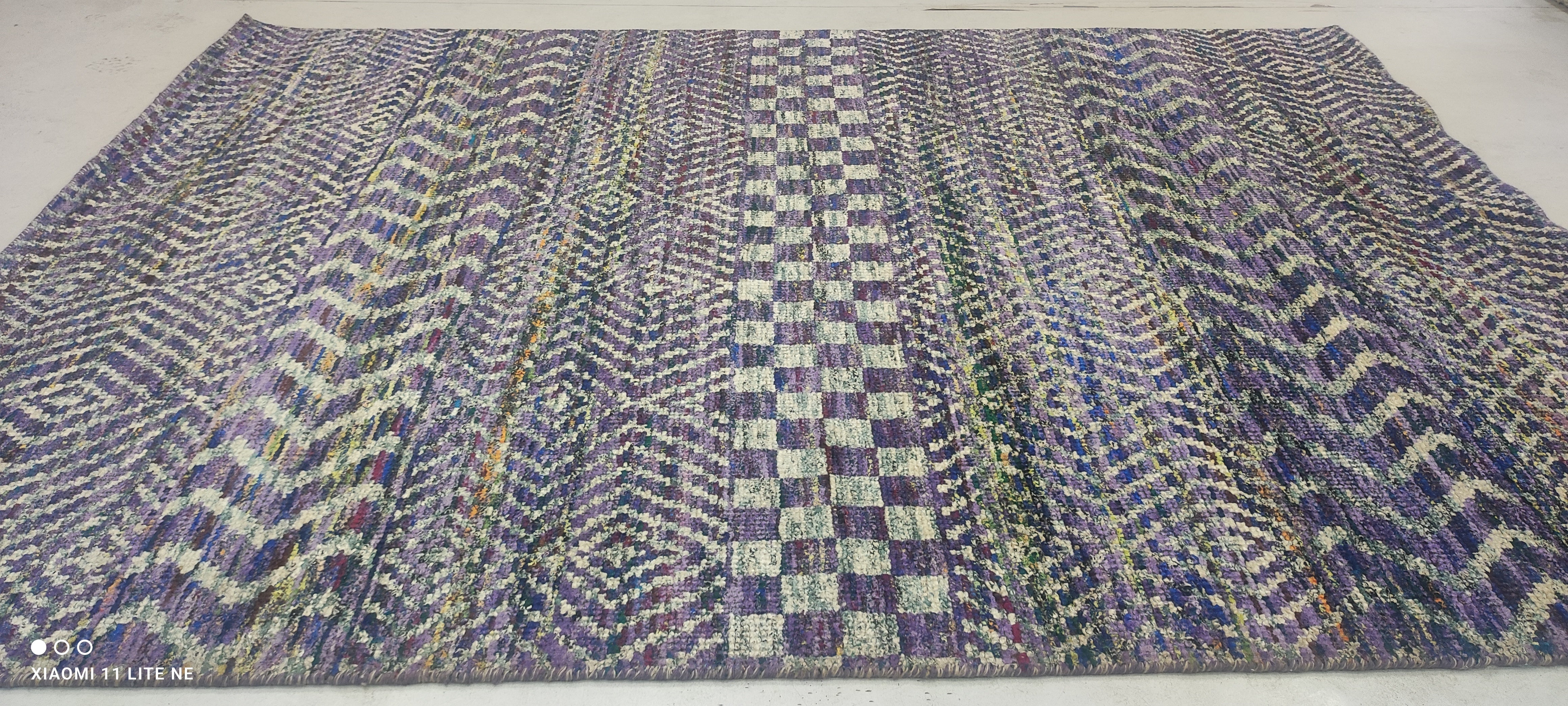 Richard Kitty 5.9x8 Purple Hand-Knotted Modern Style Rug