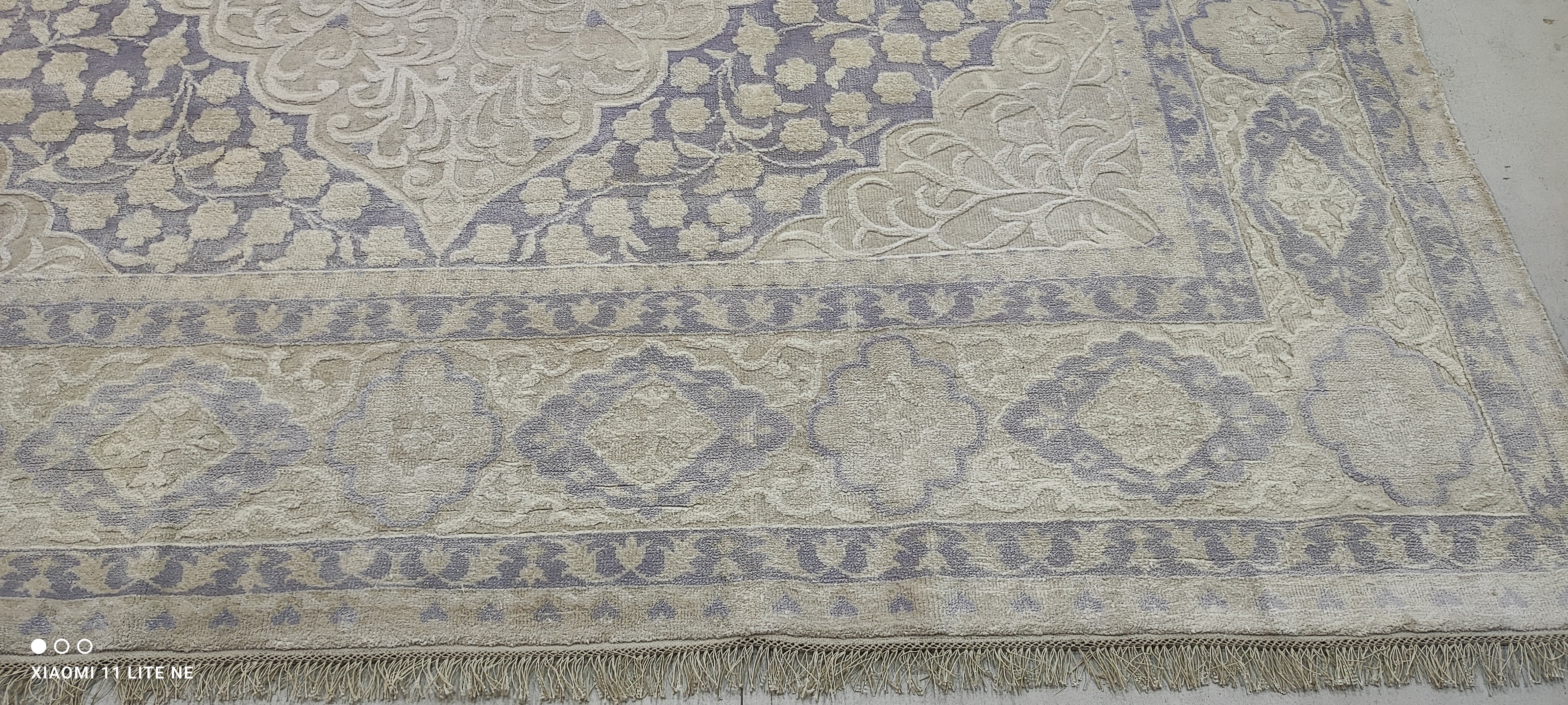 Dearbhla Walsh 8x12 Grey Hand-Knotted Kashan Rug
