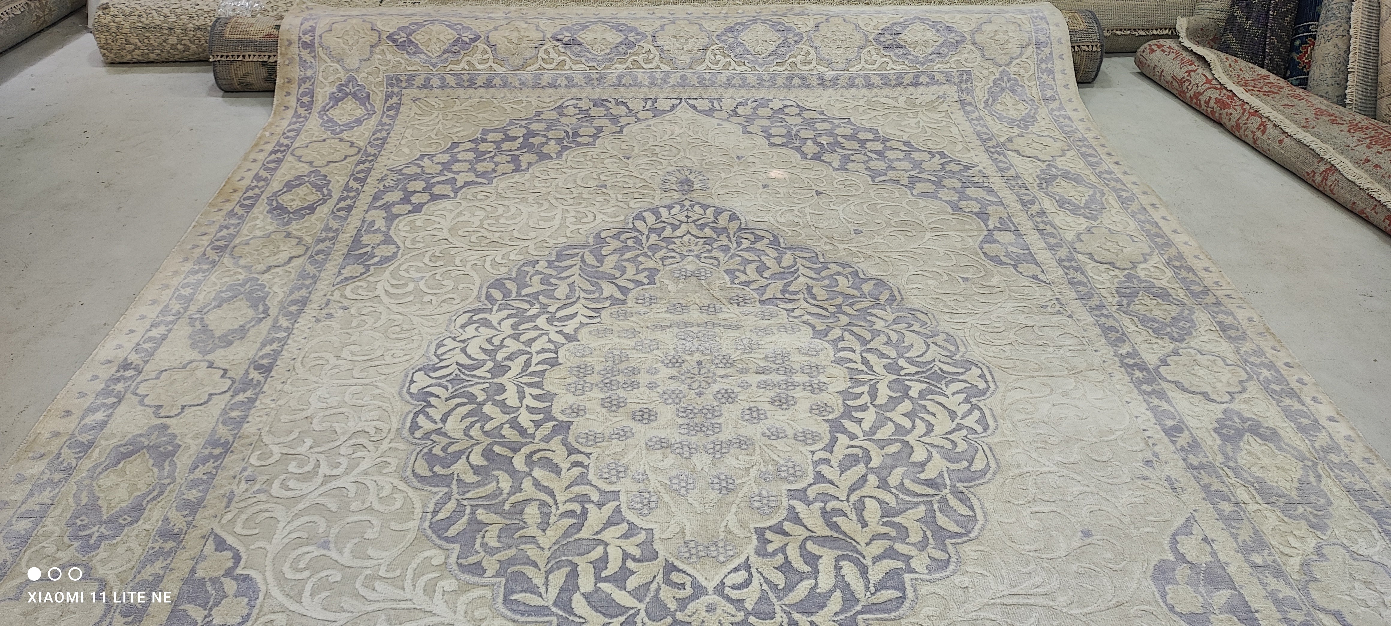 Dearbhla Walsh 8x12 Grey Hand-Knotted Kashan Rug
