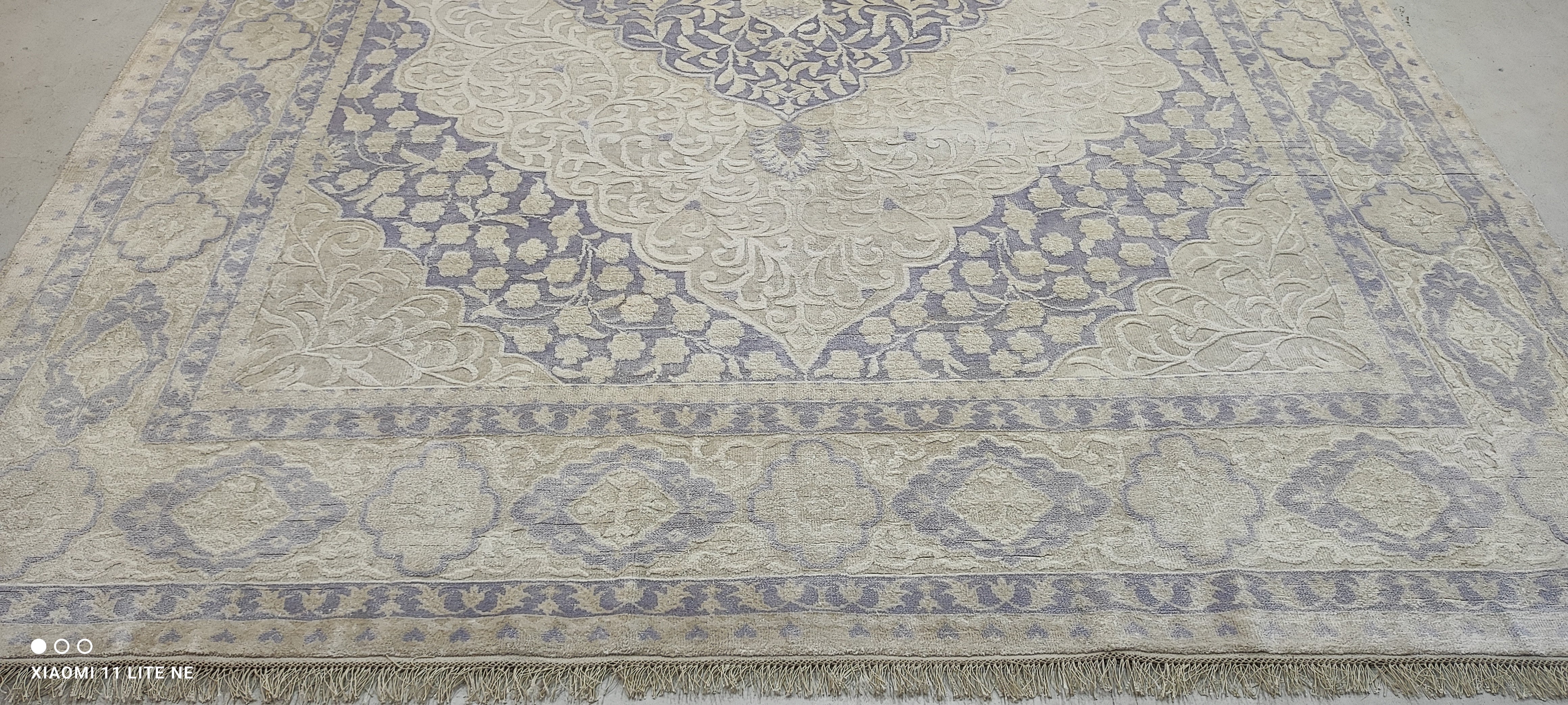 Dearbhla Walsh 8x12 Grey Hand-Knotted Kashan Rug
